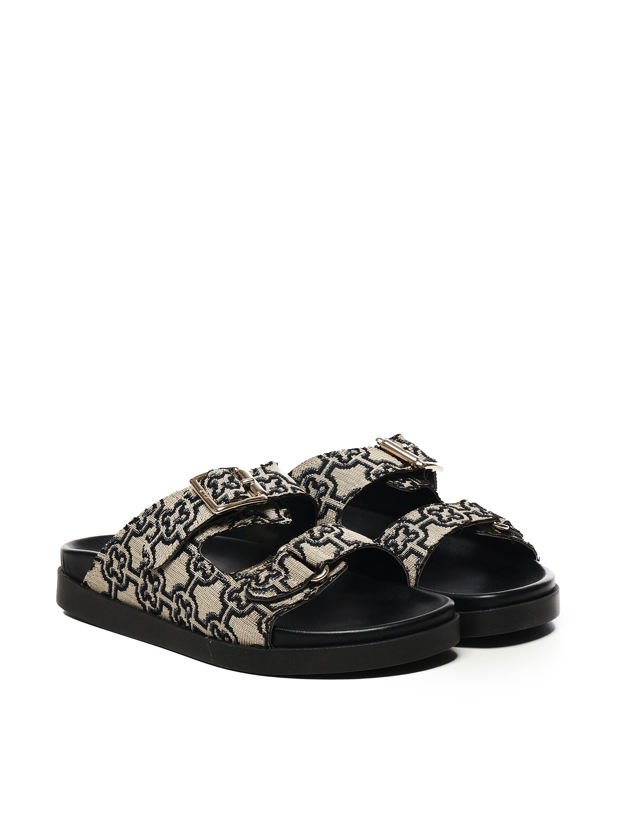 V° 73 Sandals Black Polyester