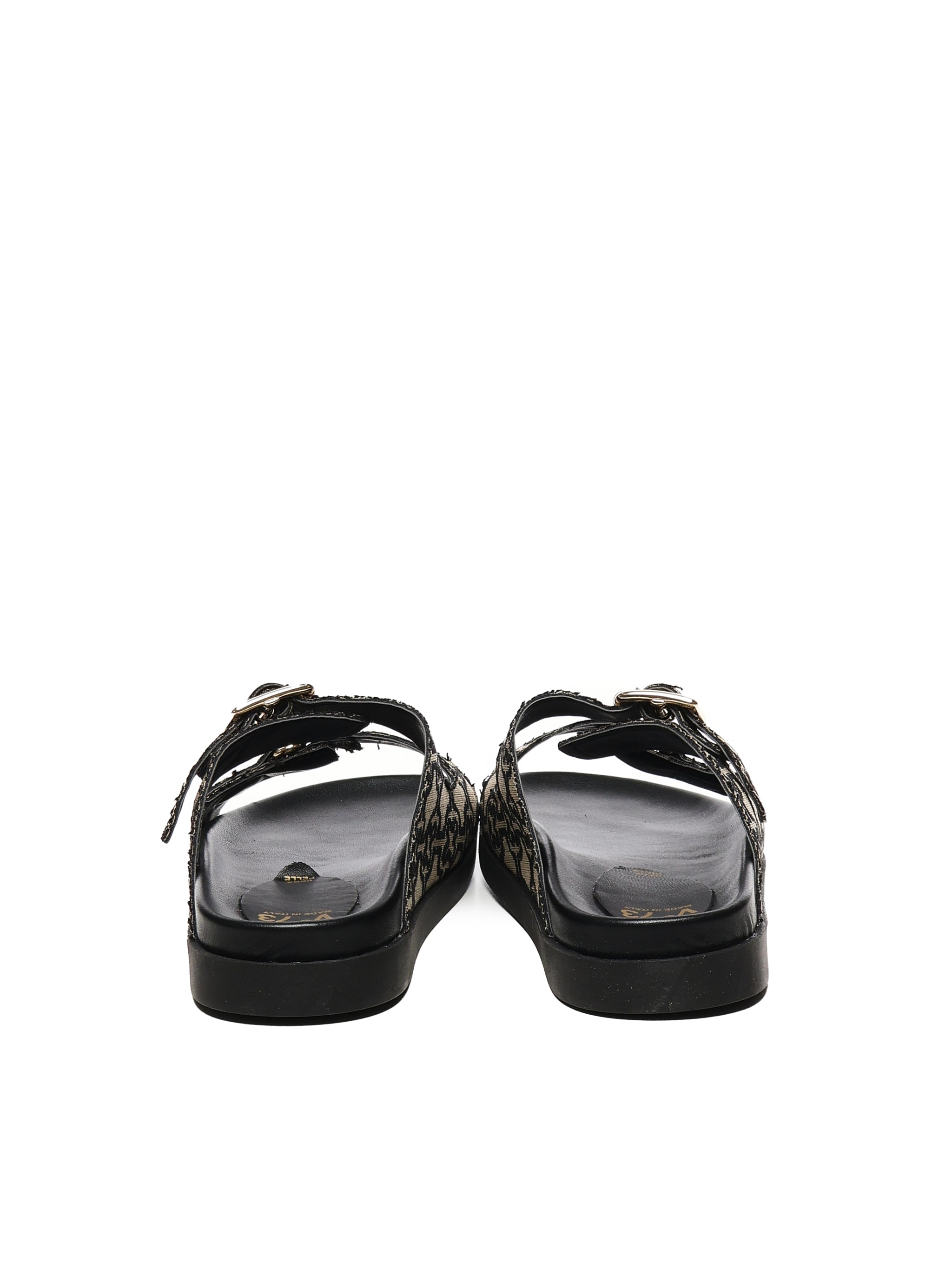 V° 73 Sandals Black Polyester