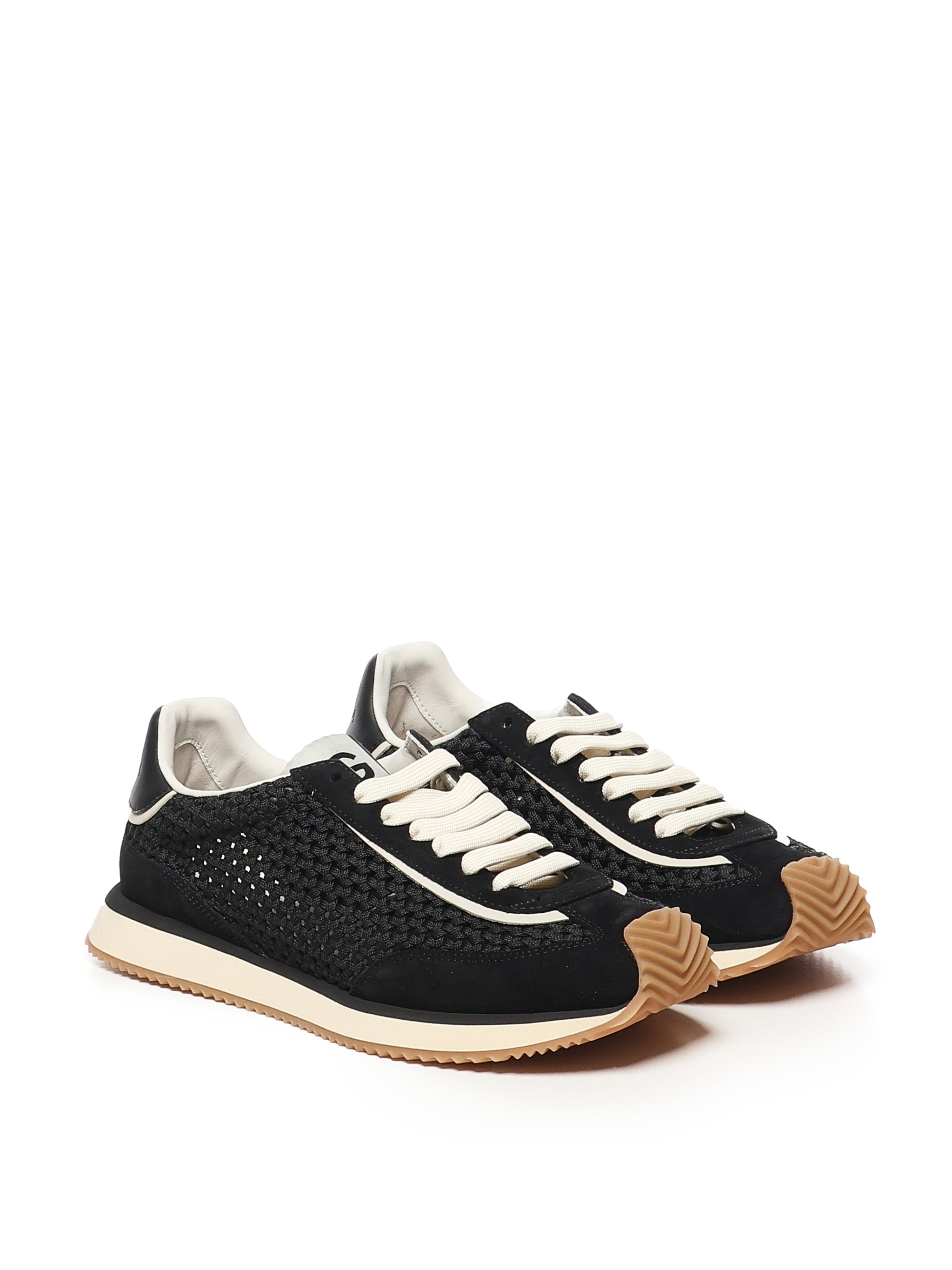 Dolce & Gabbana Sneakers Black Polyester Calfskin
