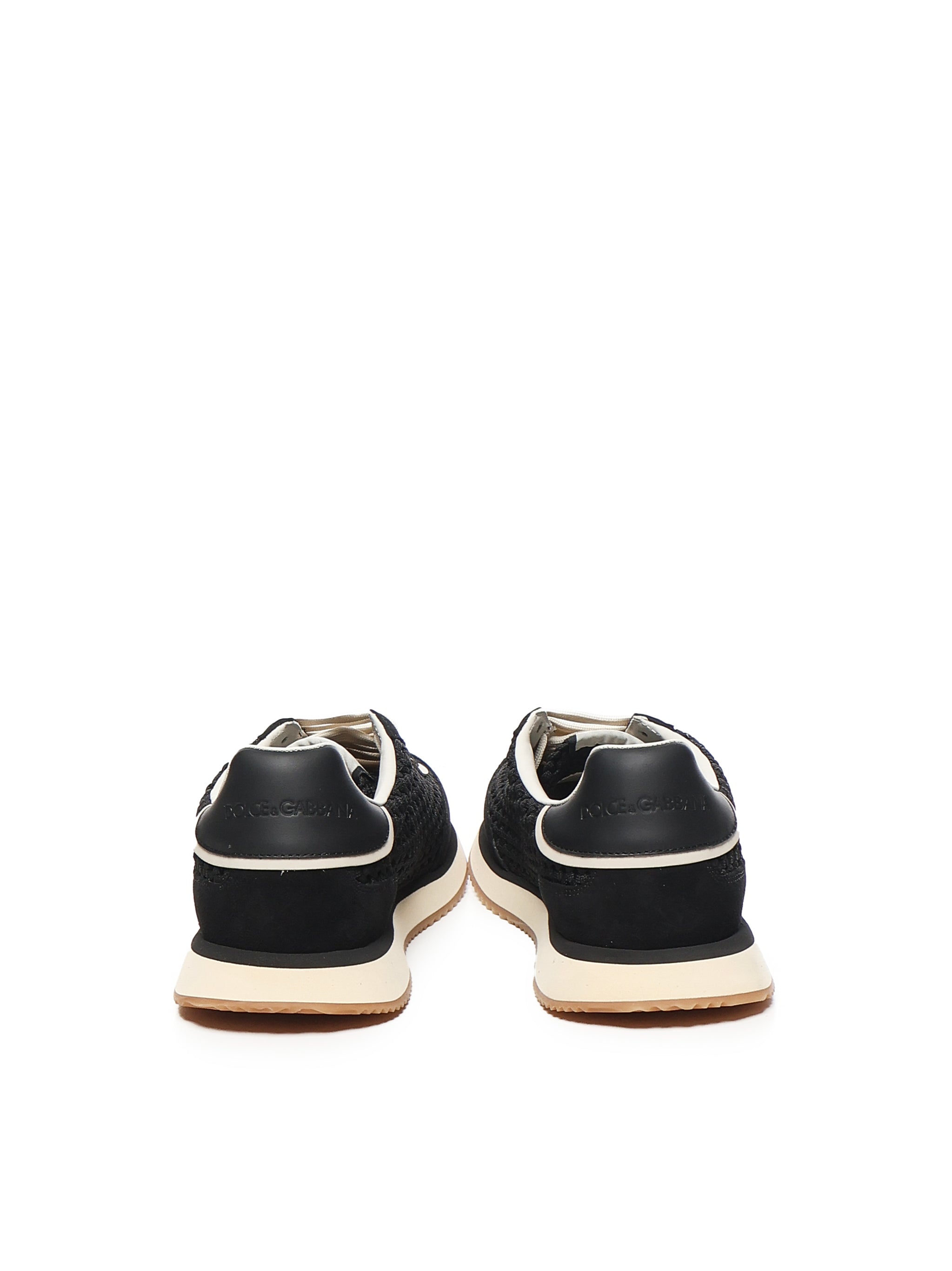 Dolce & Gabbana Sneakers Black Polyester Calfskin