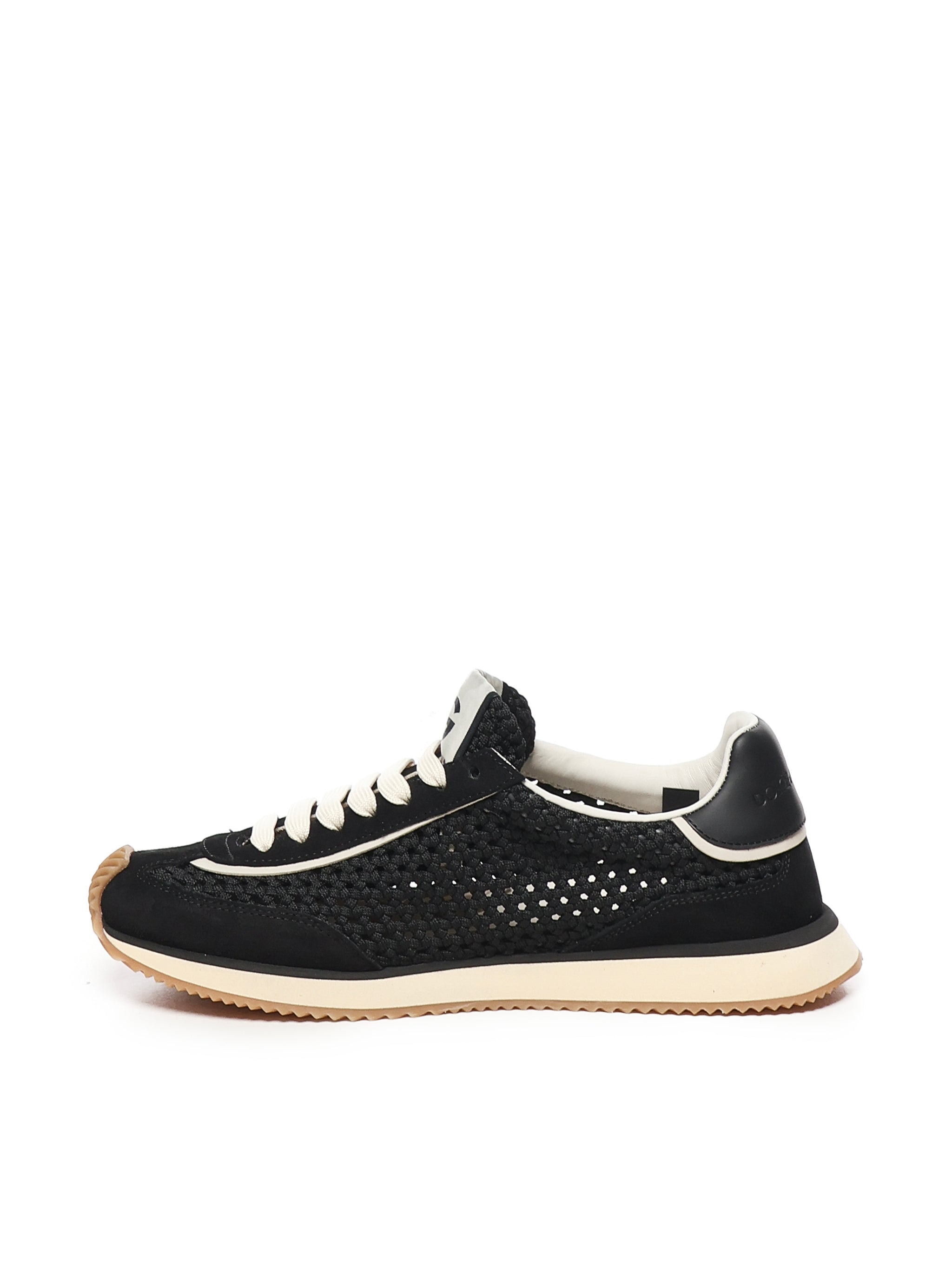 Dolce & Gabbana Sneakers Black Polyester Calfskin
