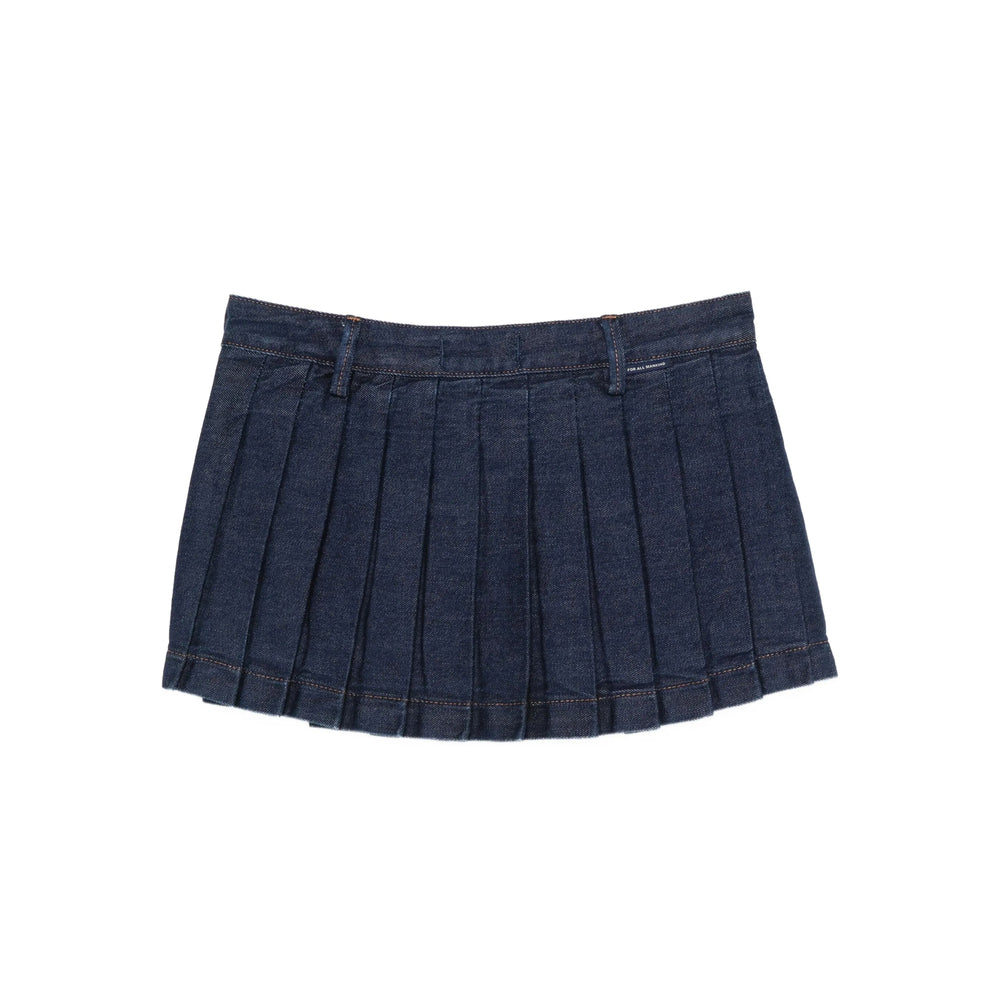 Skirt 7 For All Mankind Blue Cotton: 100