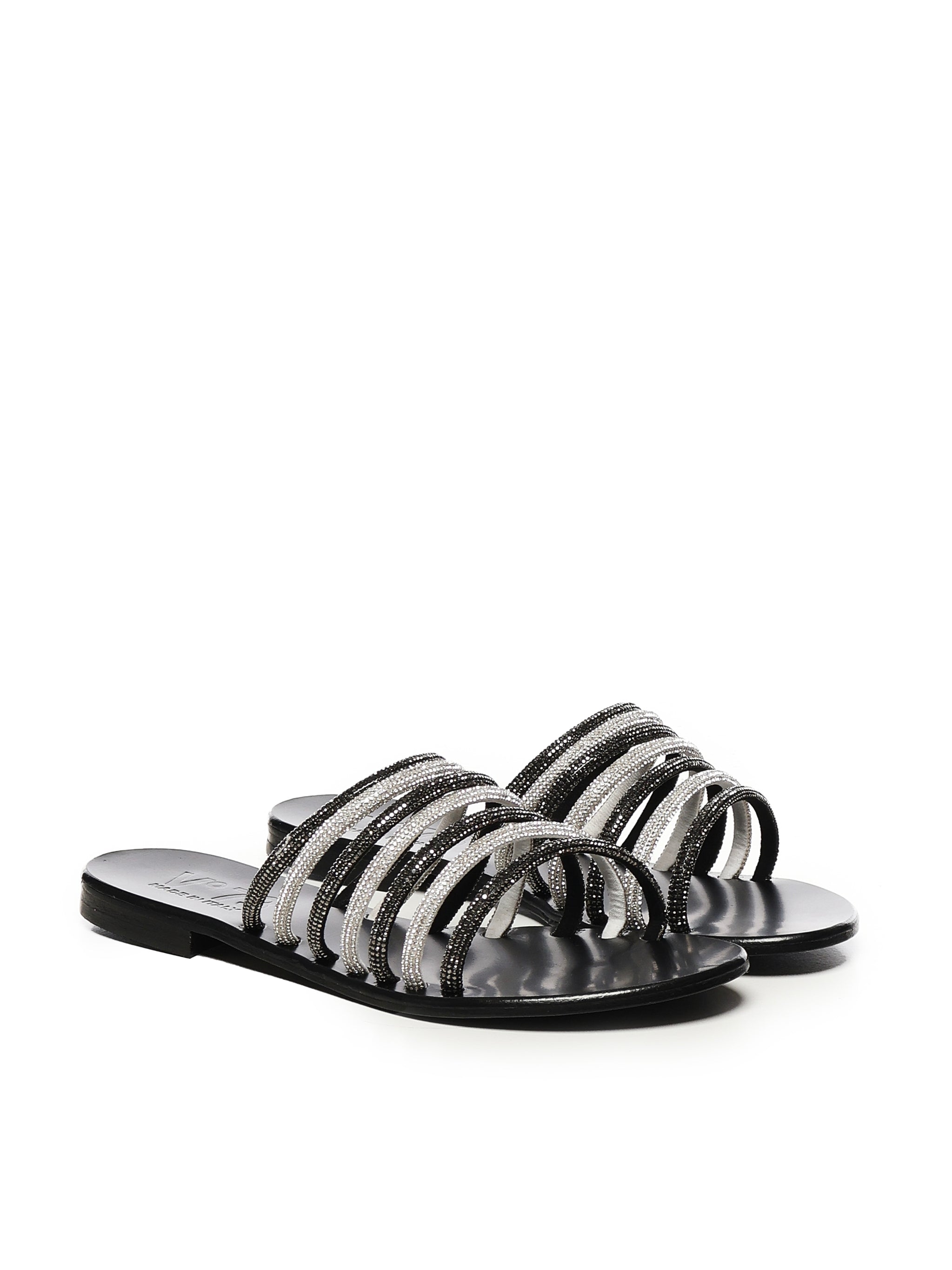 V° 73 Sandals Black Polyurethane