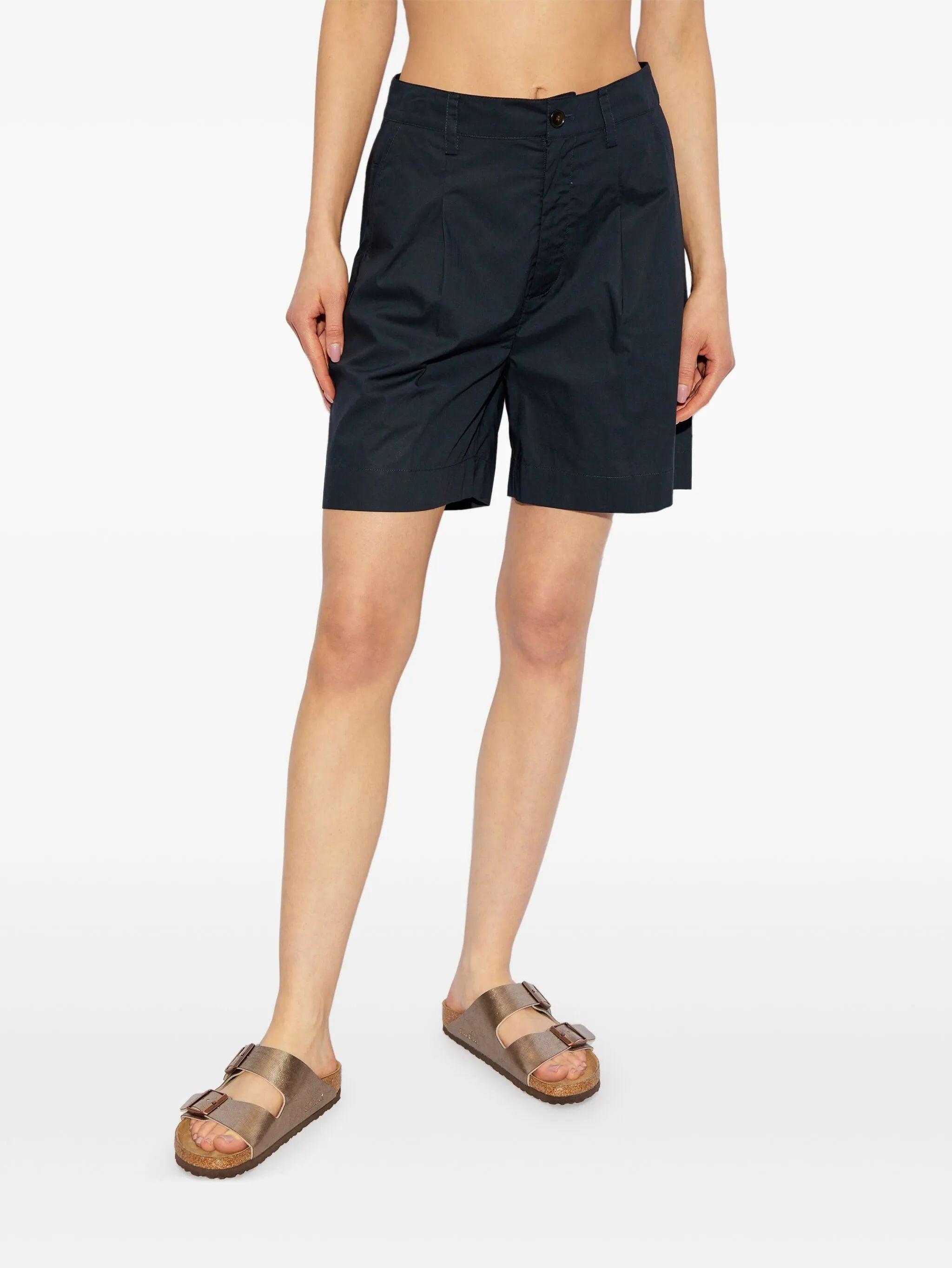 Poplin Short Blue