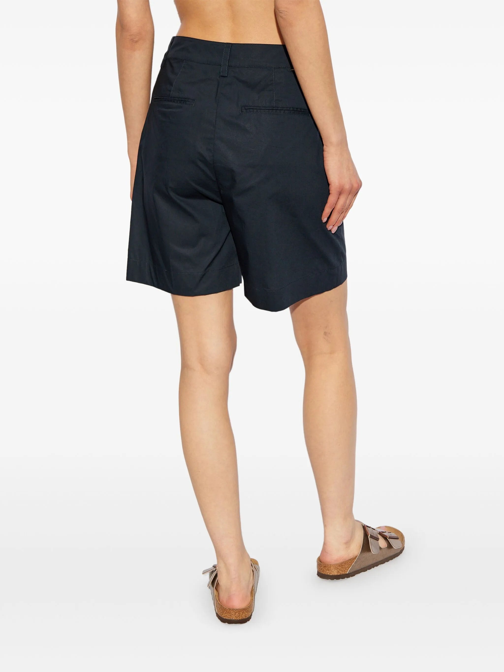 Poplin Short Blue