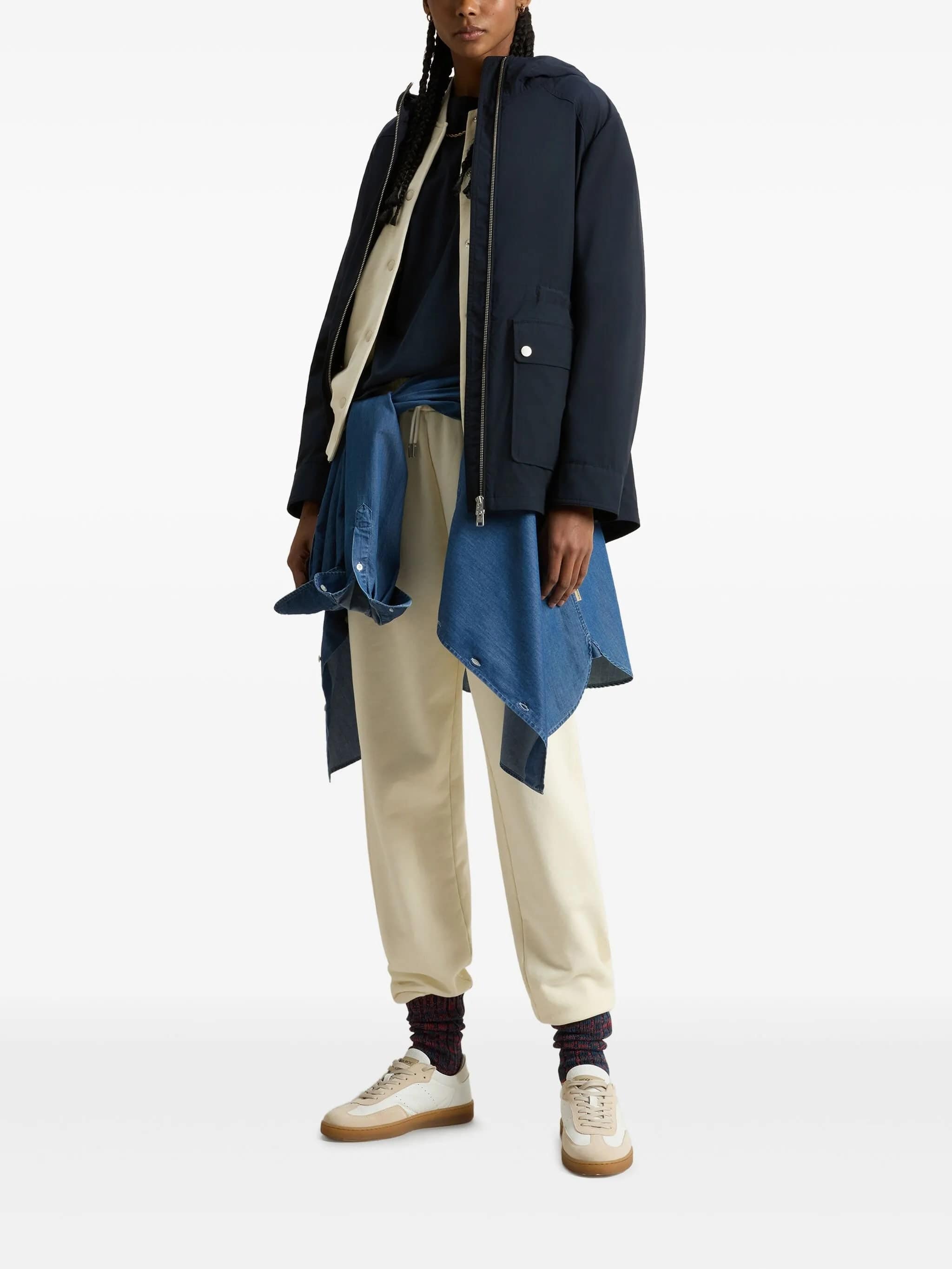 Summer Hooded Jacket Blue Giacca
