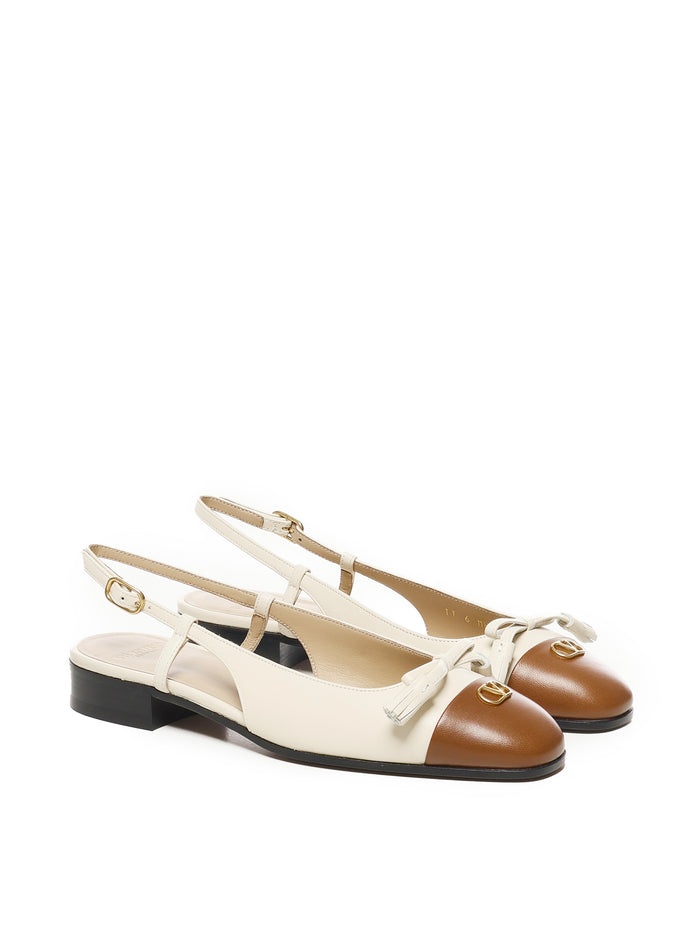 Valentino Garavani Flat Shoes Butter,tobacco Kidskin