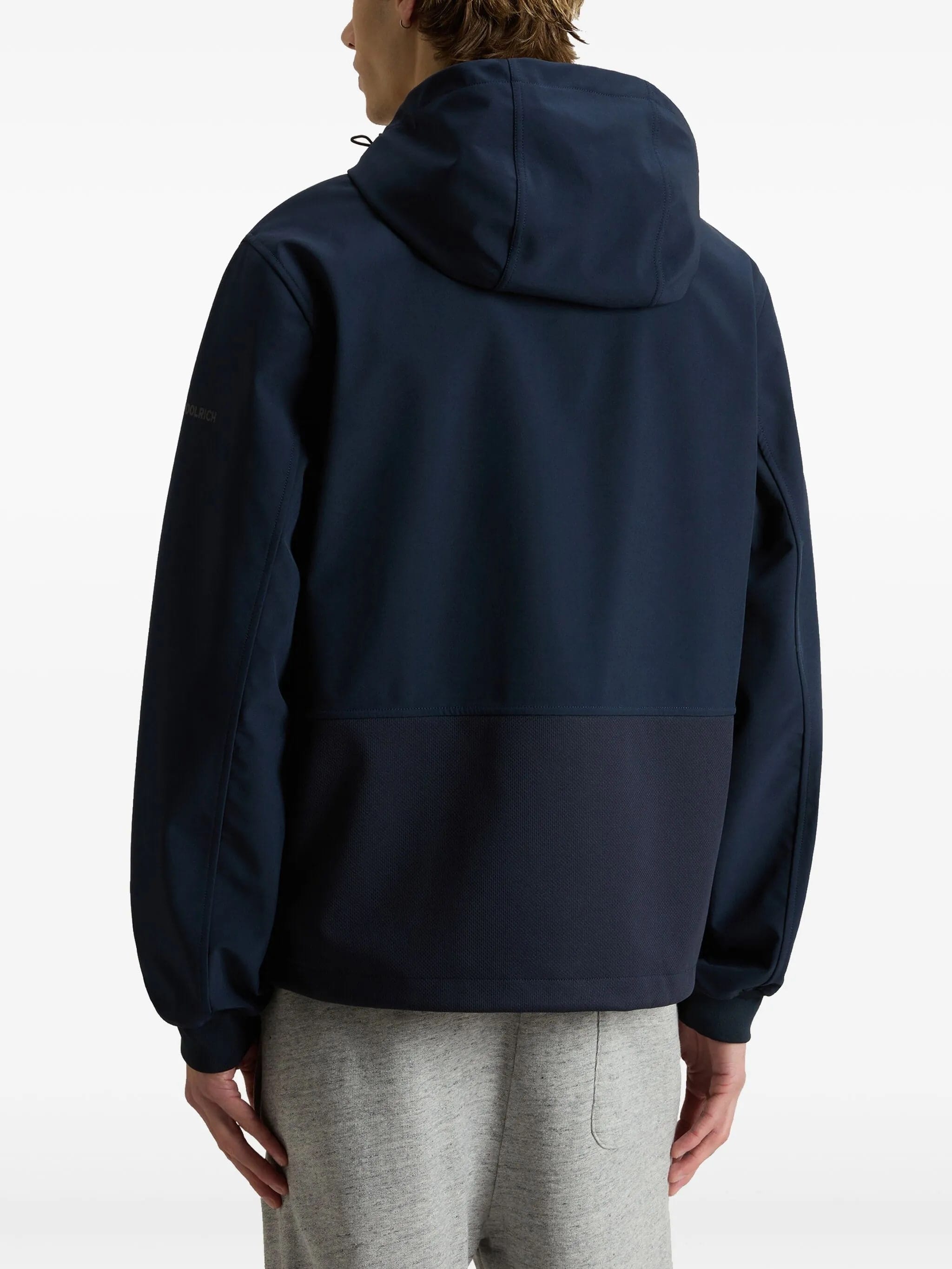 Soft Shell Full Zip Hoodie Blue Pl Ea Giacca