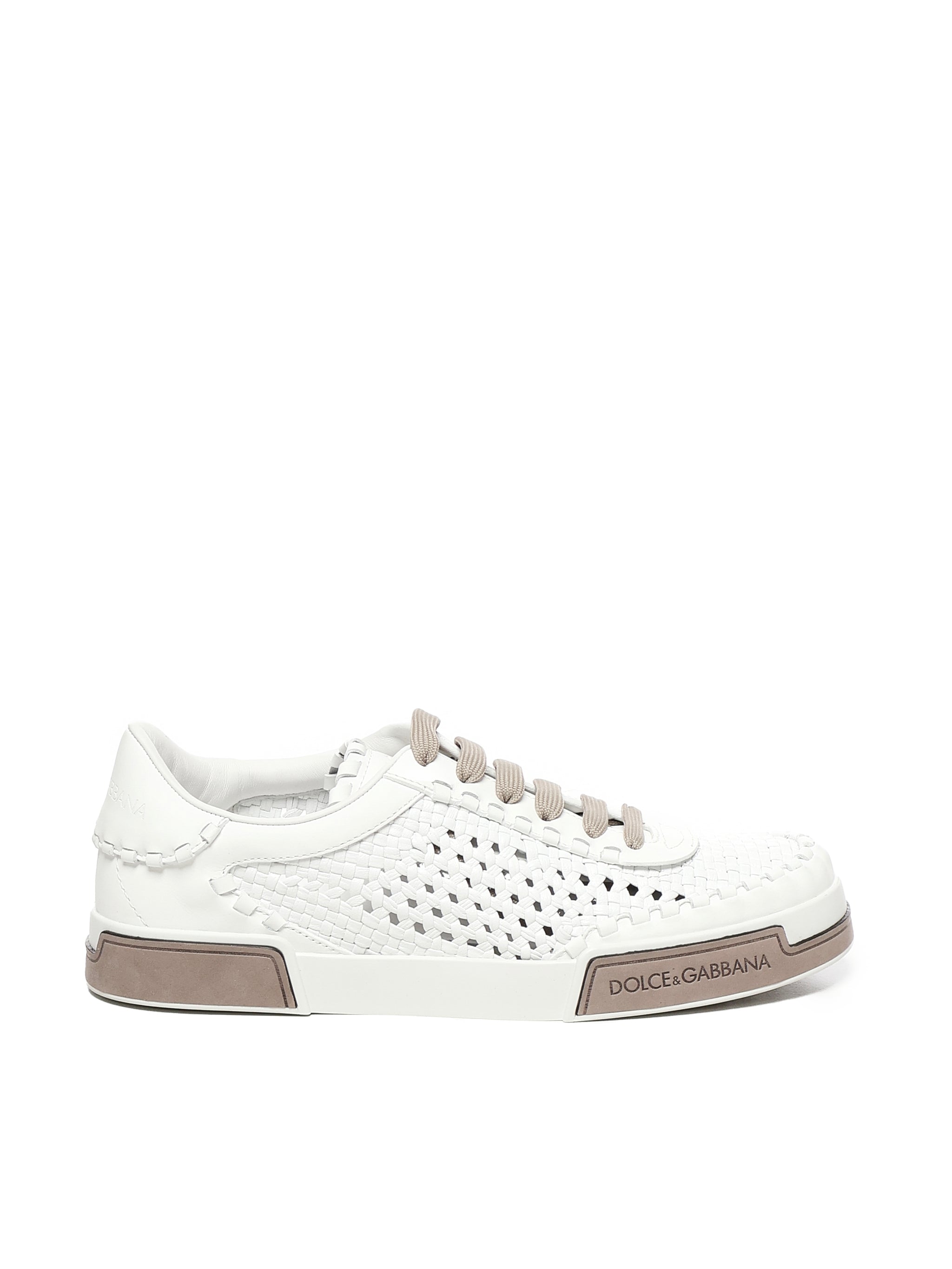 Dolce & Gabbana Sneakers White Goatskin Calfskin