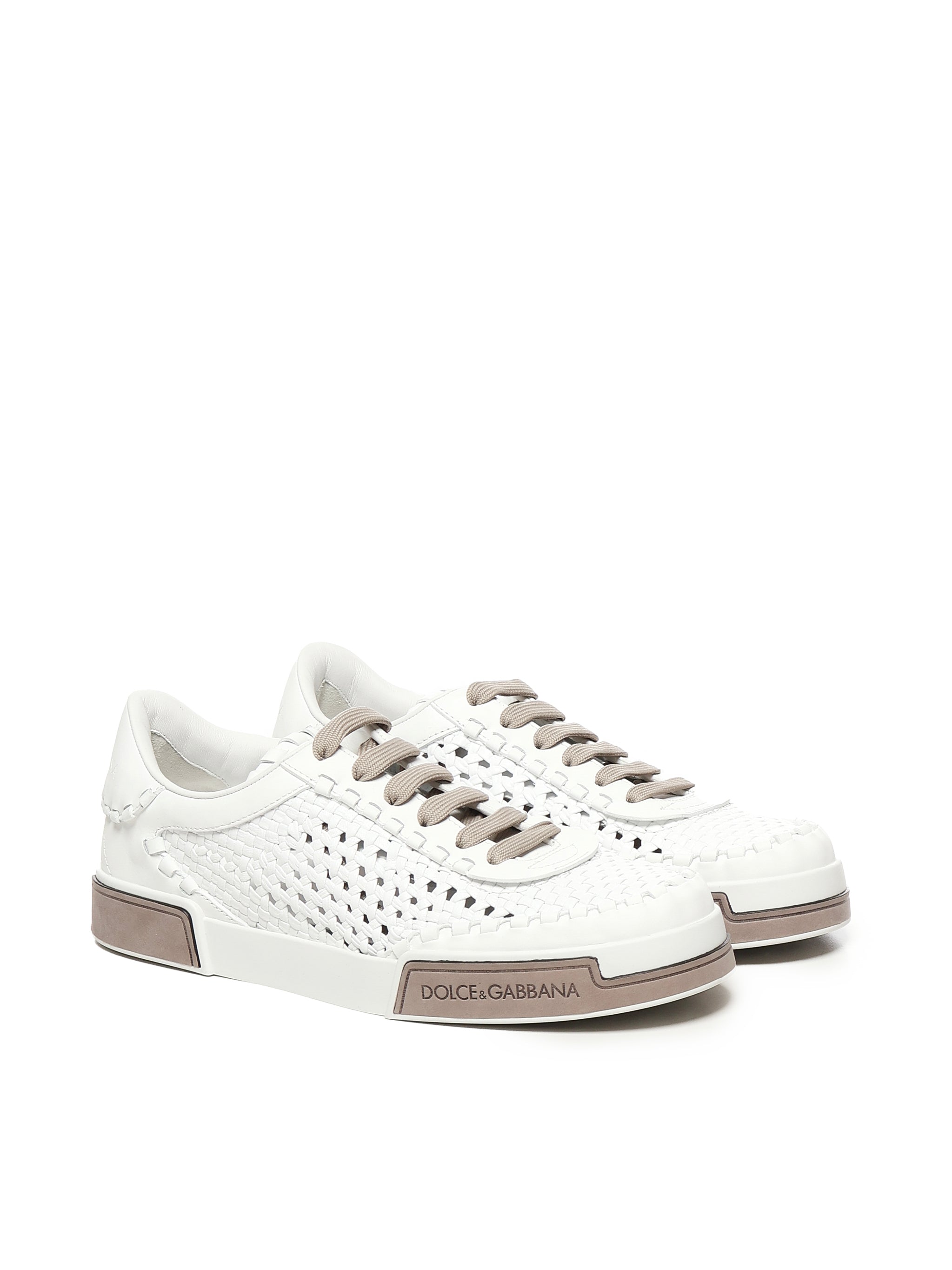 Dolce & Gabbana Sneakers White Goatskin Calfskin
