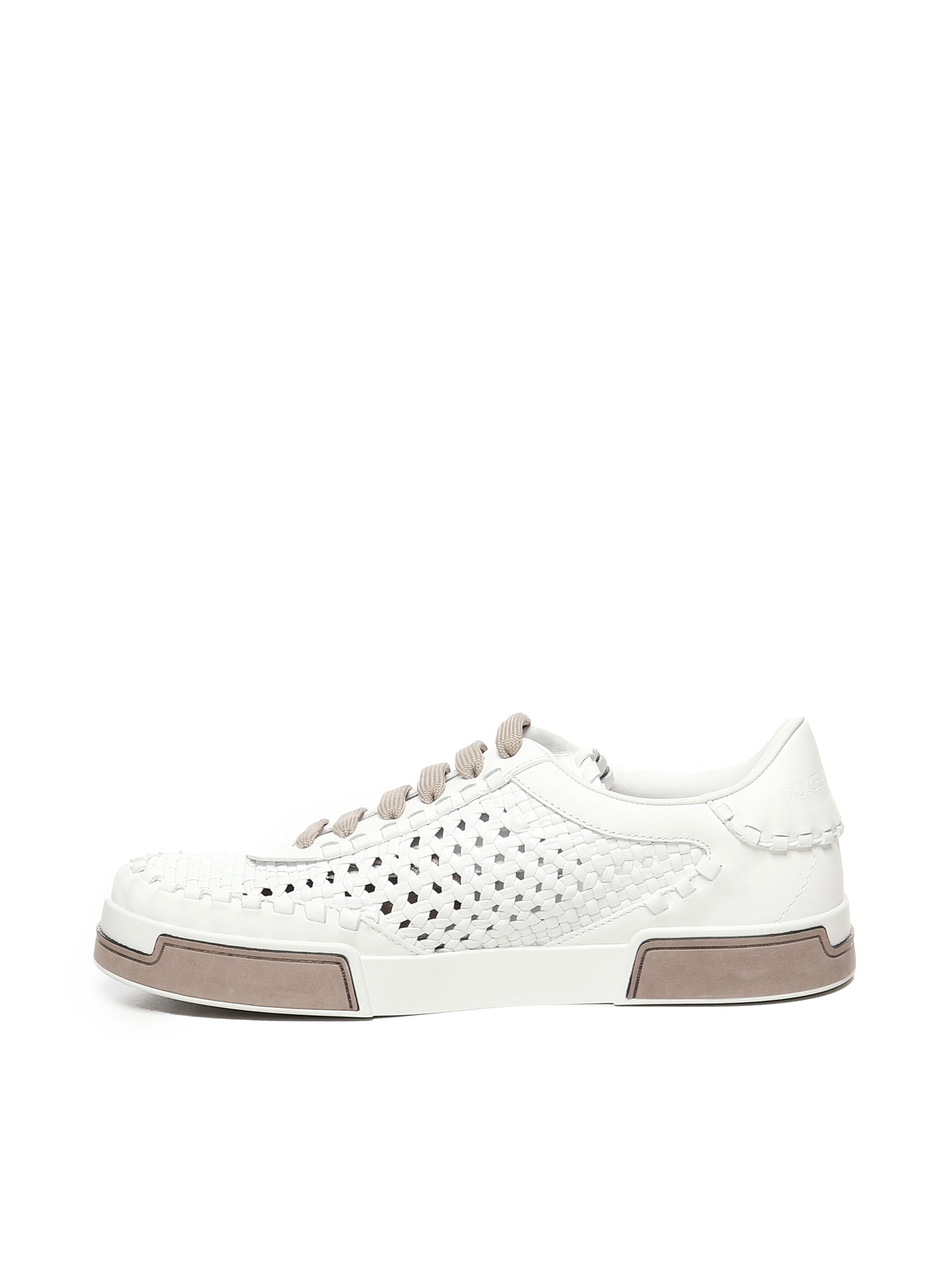 Dolce & Gabbana Sneakers White Goatskin Calfskin