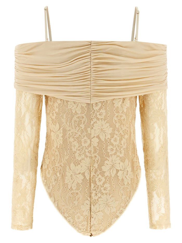 Rebellion bodysuit Beige Polyamide Tops