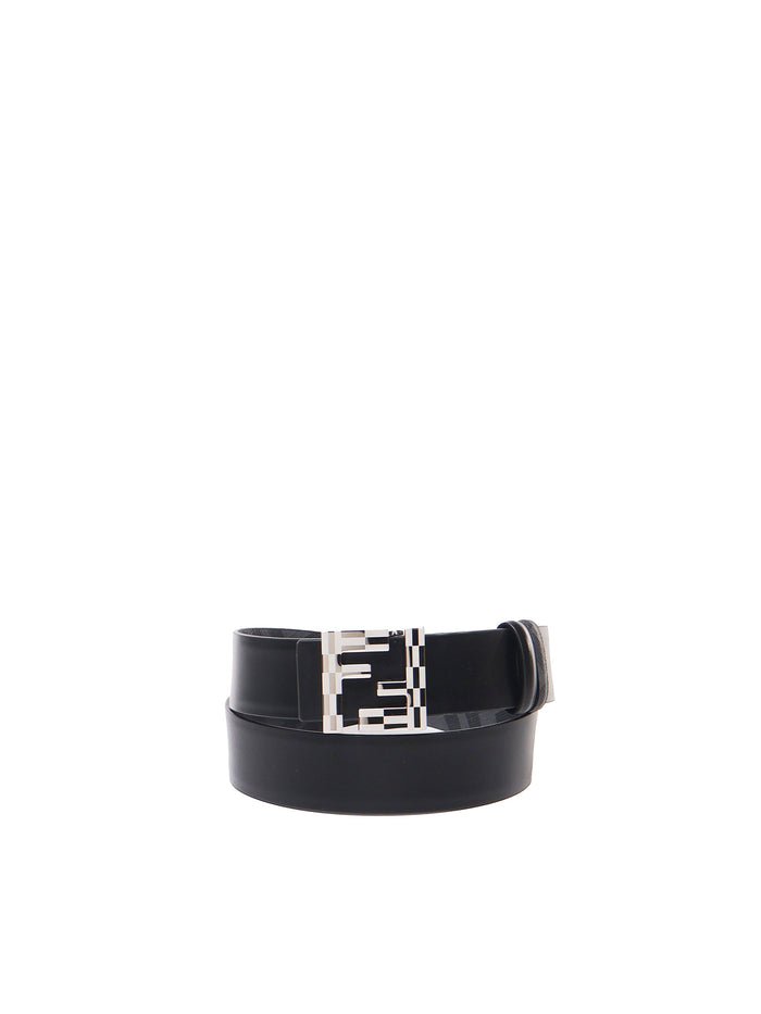 Fendi Belts Black Calfskin