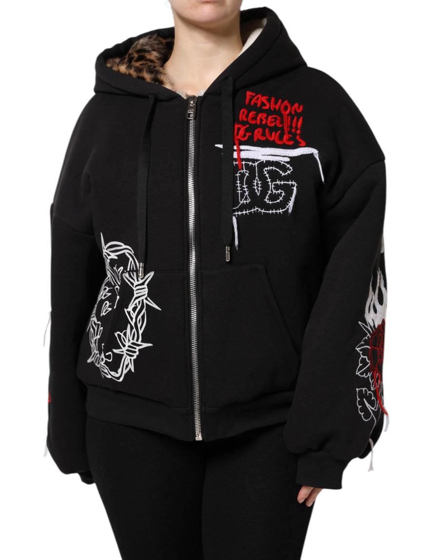 Dolce & Gabbana 100% Cotton hoodie in black