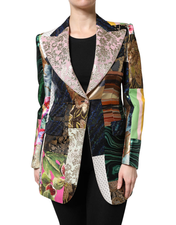 Dolce & Gabbana 43% Polyester blazer in multicolor
