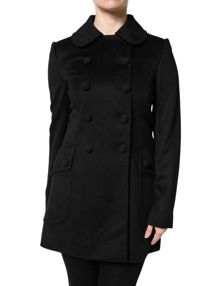 Dolce & Gabbana 100% Virgin Wool coat in black