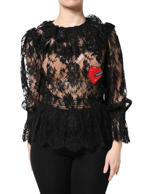 Dolce & Gabbana 52% Cotton blouse in black