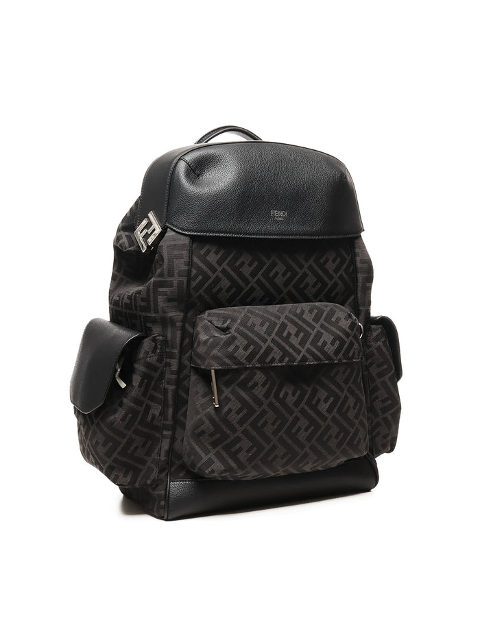 Fendi Bags Black/grey Canvas/calfskin