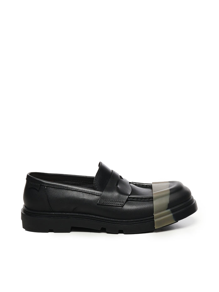 Camper Flat Shoes Black Leather
