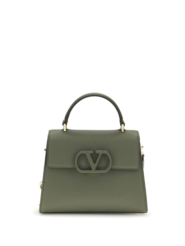 Valentino Garavani 100% calf leather (Bos Taurus) top handle bag in green