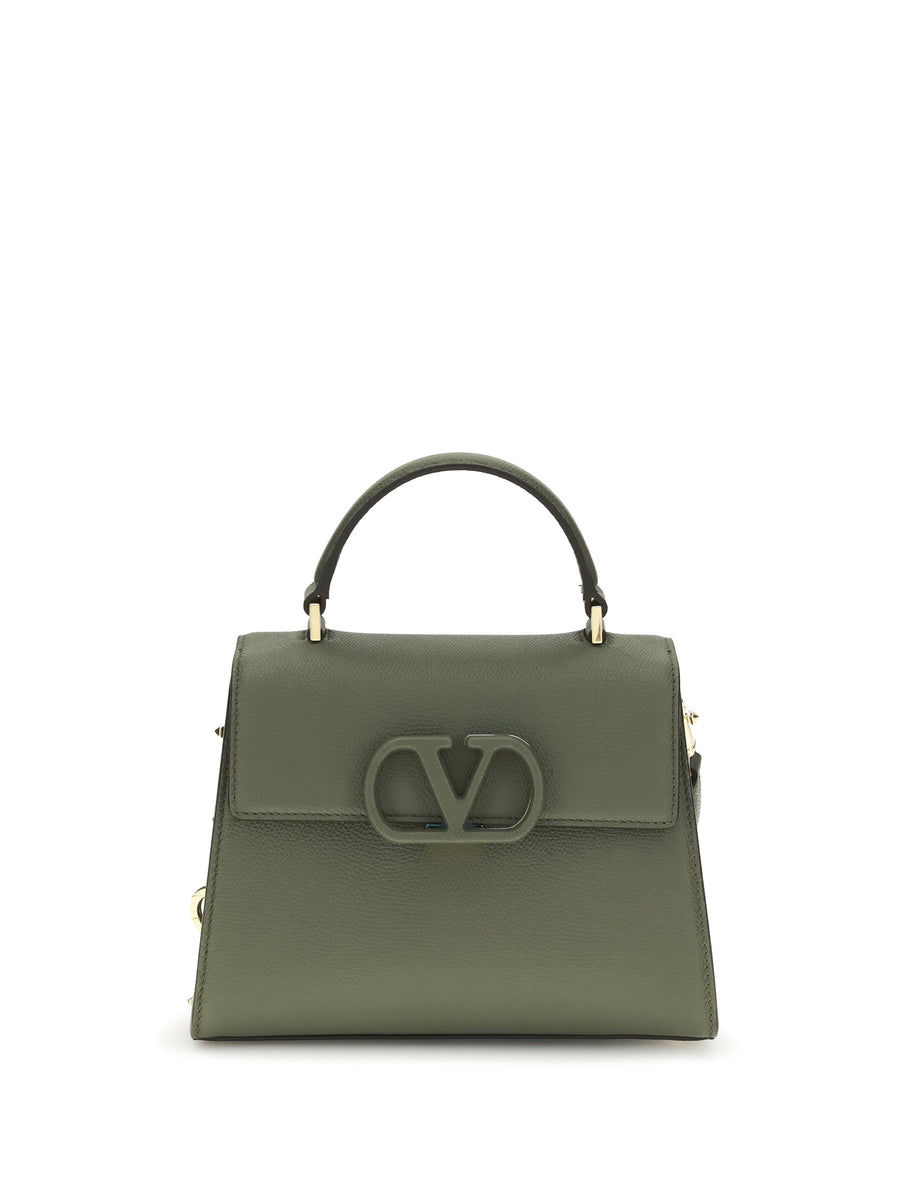 Valentino Garavani 100% calf leather (Bos Taurus) top handle bag in green
