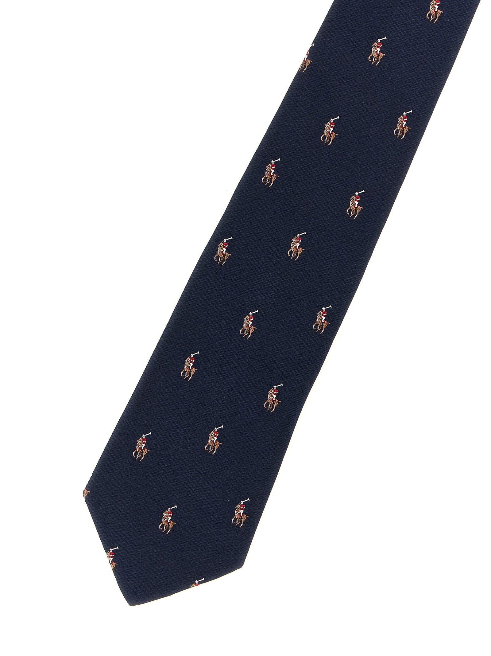 Pony Polo Tie Blue Silk Ties, Papillon
