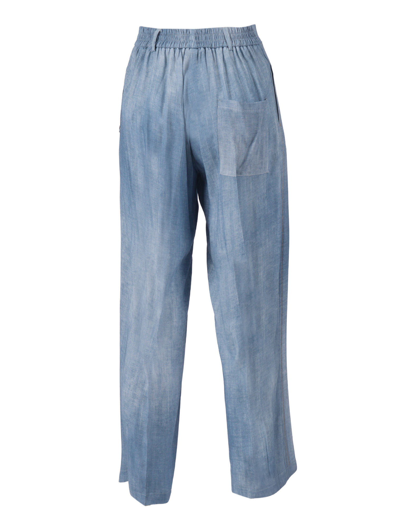 MAROCAIN-FLUID PANTS Grey Viscose
