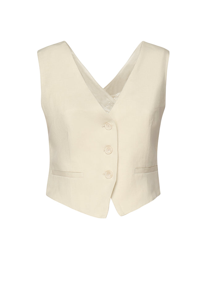Dondup Jackets White Viscose Linen