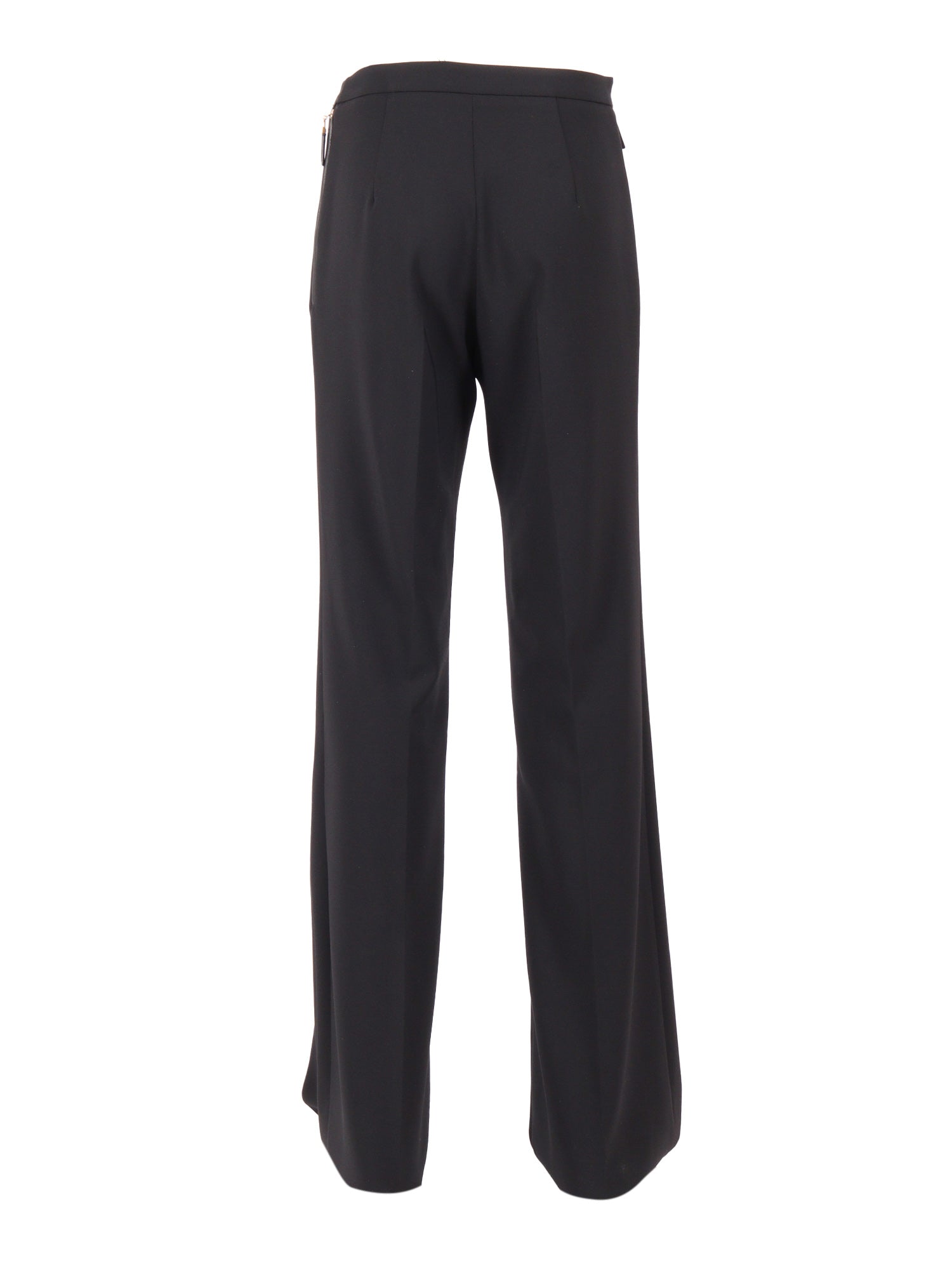 Womens Pants Black Polyester Elastane