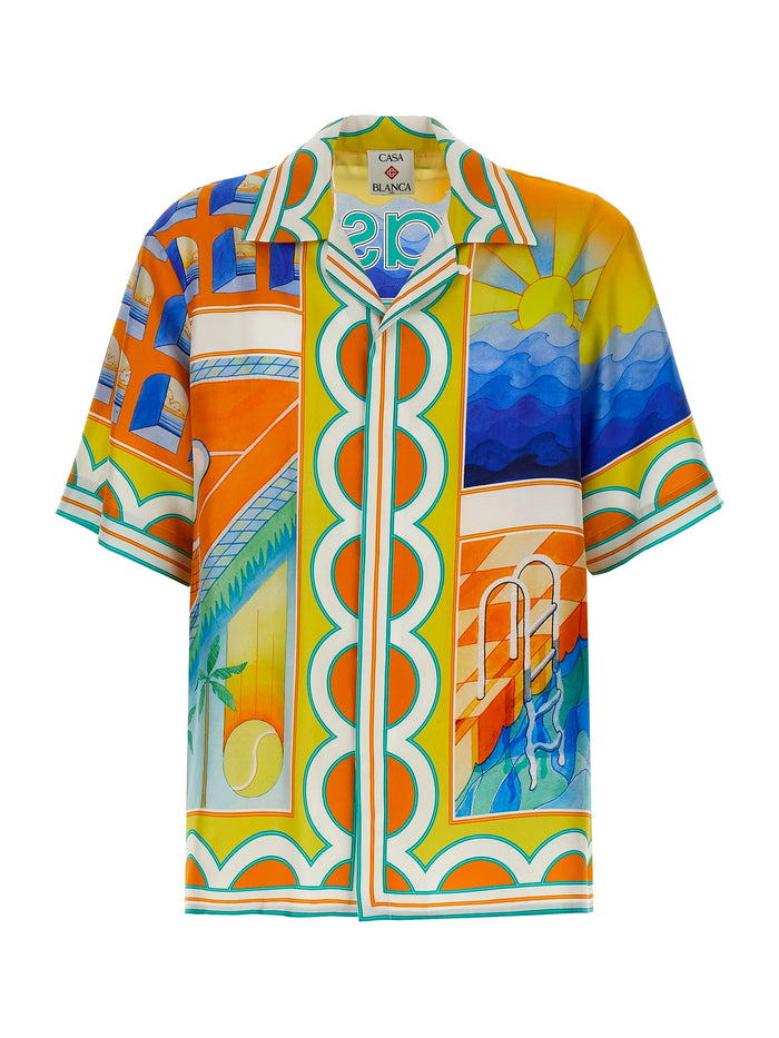 Casablanca Shirts White Silk