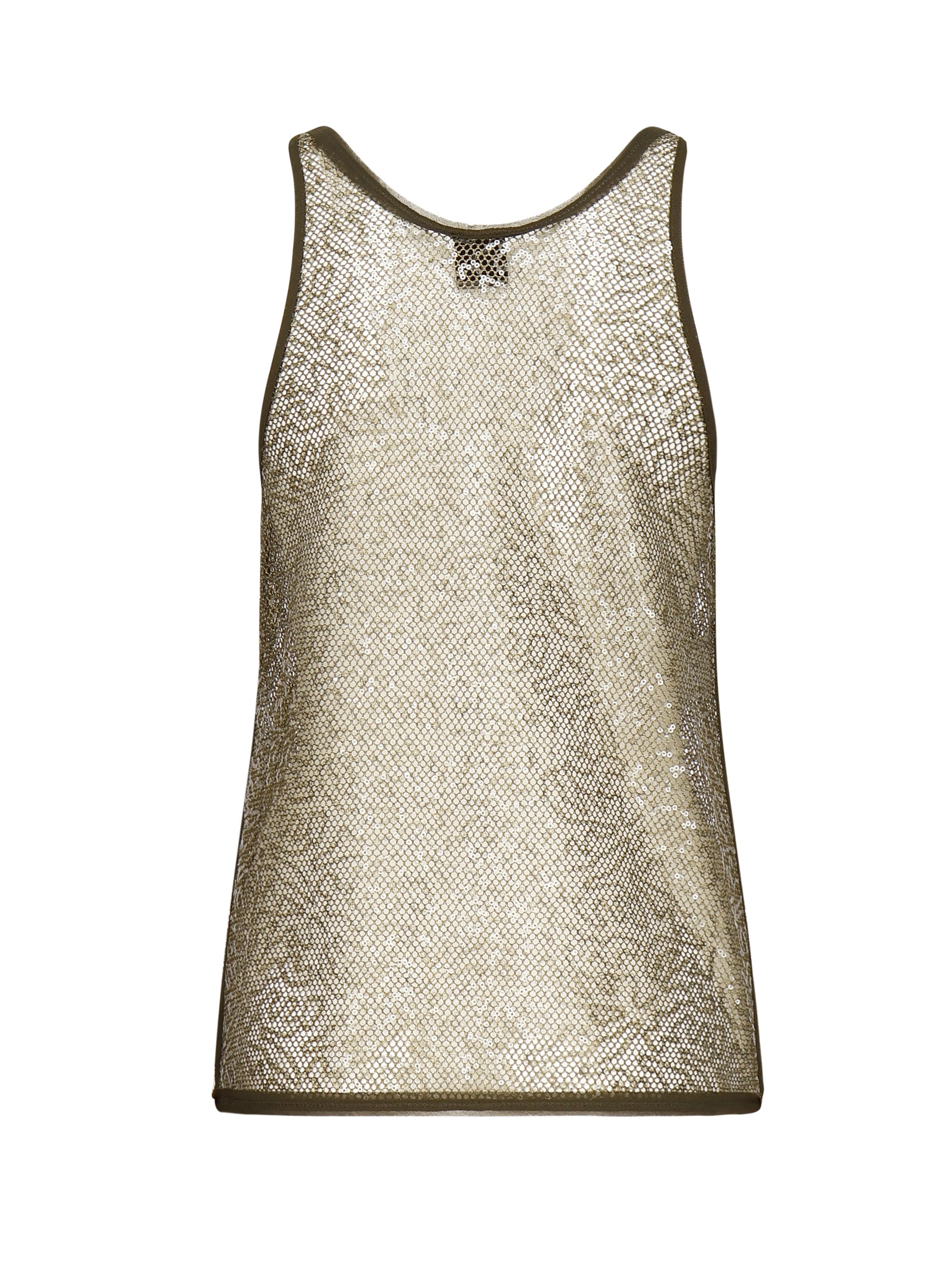 Pinko Top Army Green Nylon