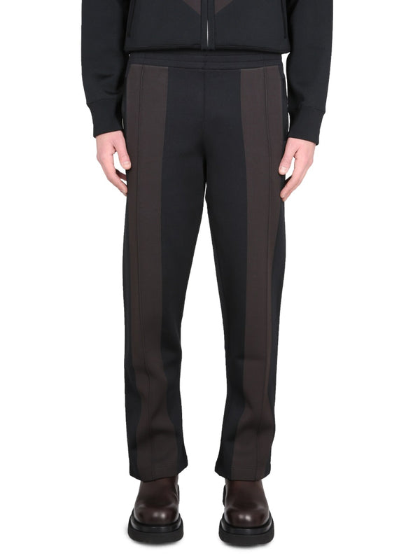 Track Trousers Technical Fabric Black Viscose Pants