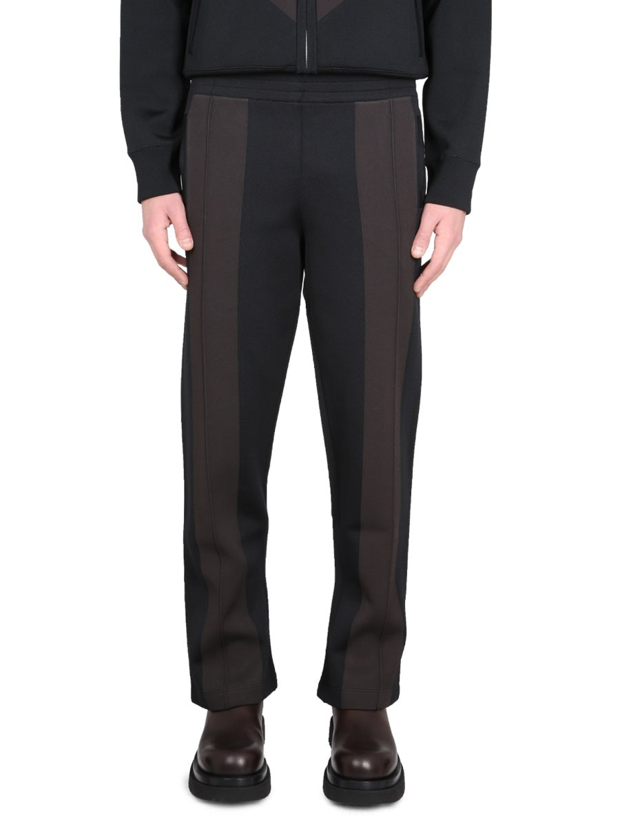 Track Trousers Technical Fabric Black Viscose Pants