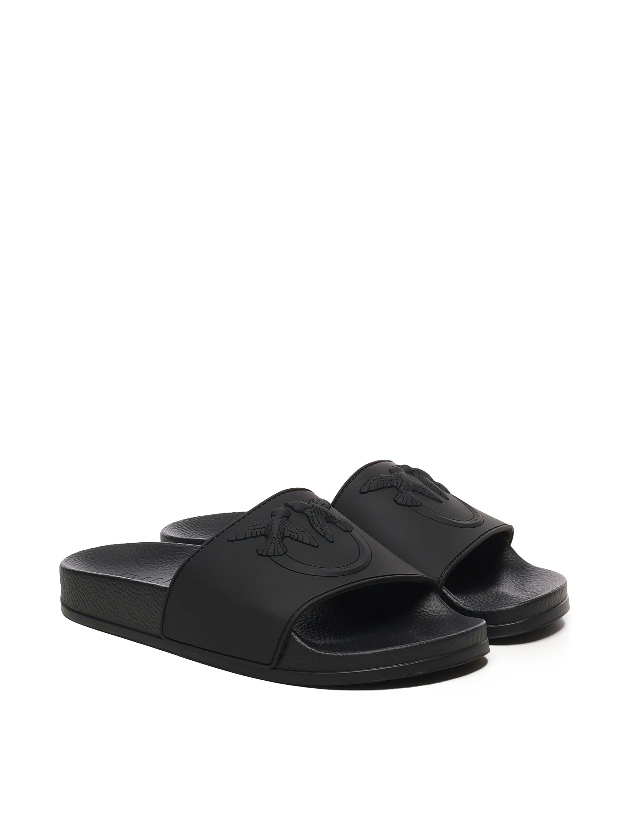 Pinko Sandals Black Pvc