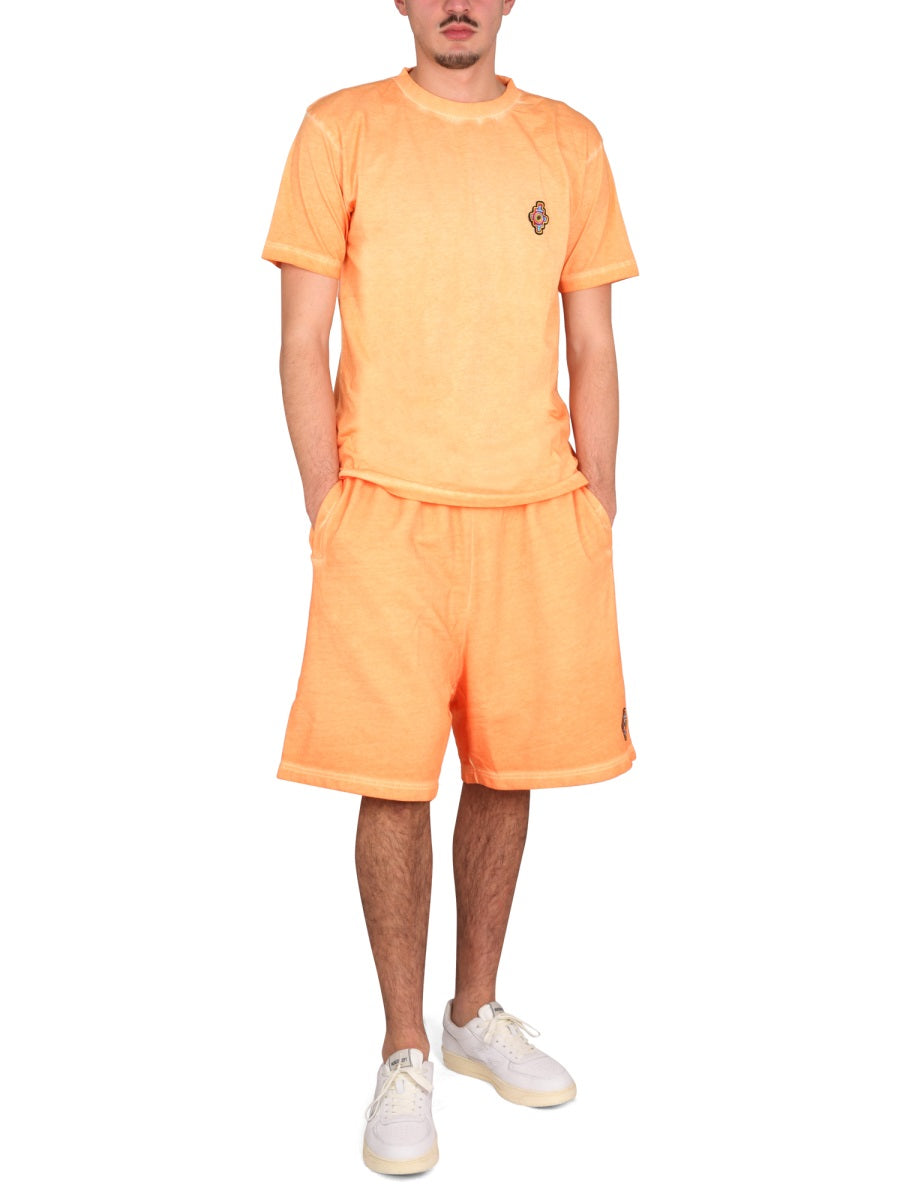 Sunset Cross Regular T-Shirt Orange Cotton T-shirts