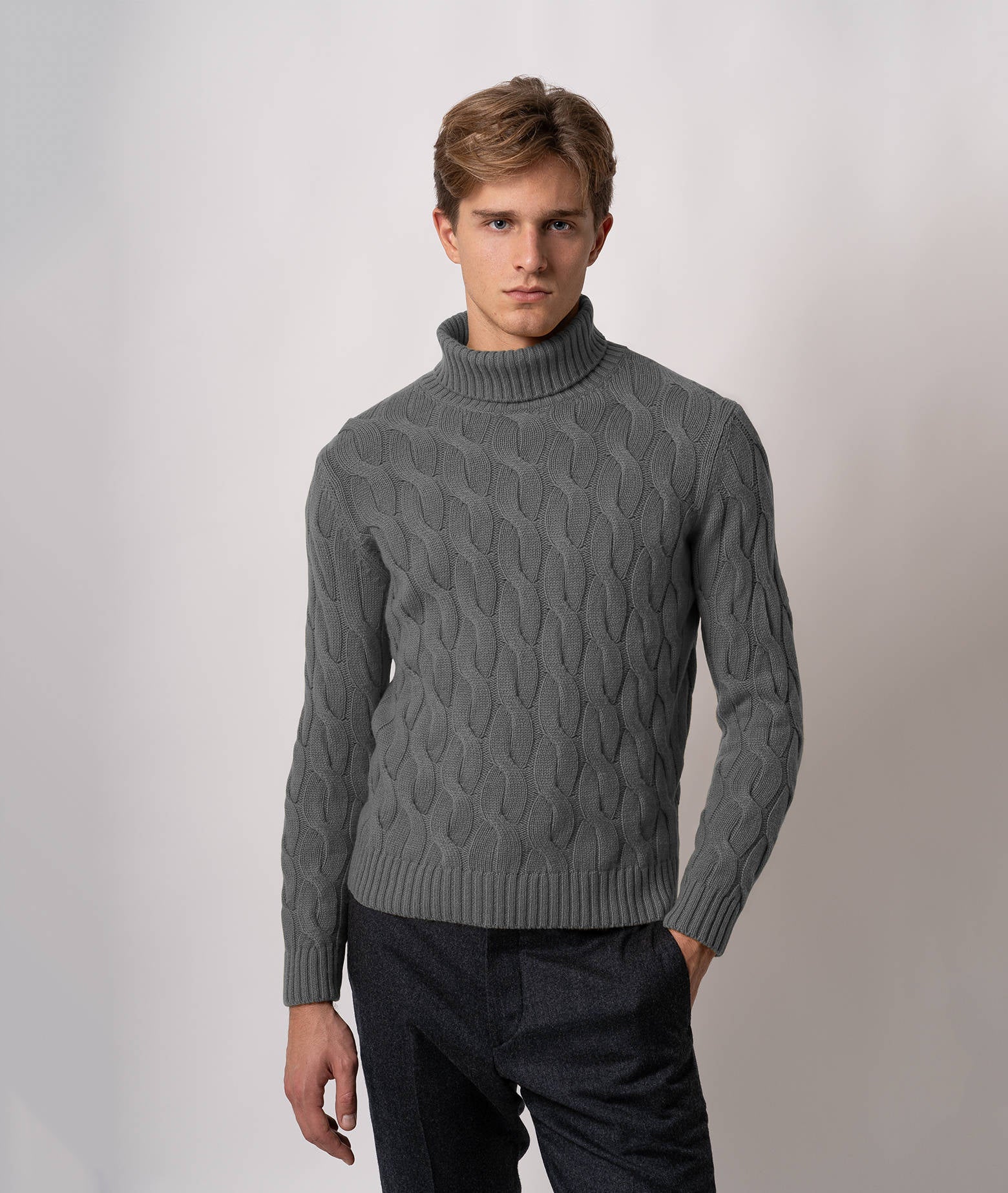 Turtleneck Cashmere Sweater Lapponia Firebrick Maglieria Dis/lav Pesante