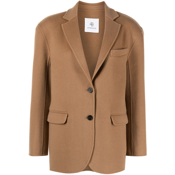 Jacket Wool-Cashmere Camel Brown Blazers