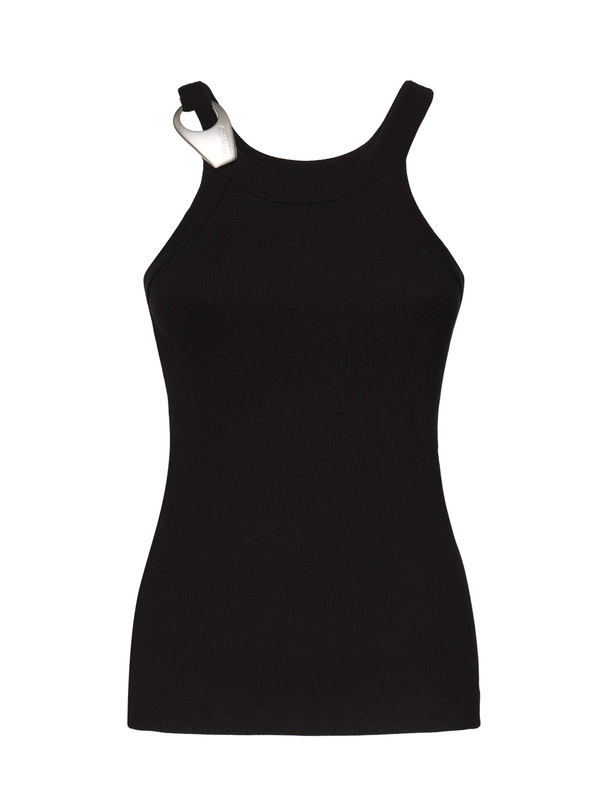 Pinko Top Black Cotton