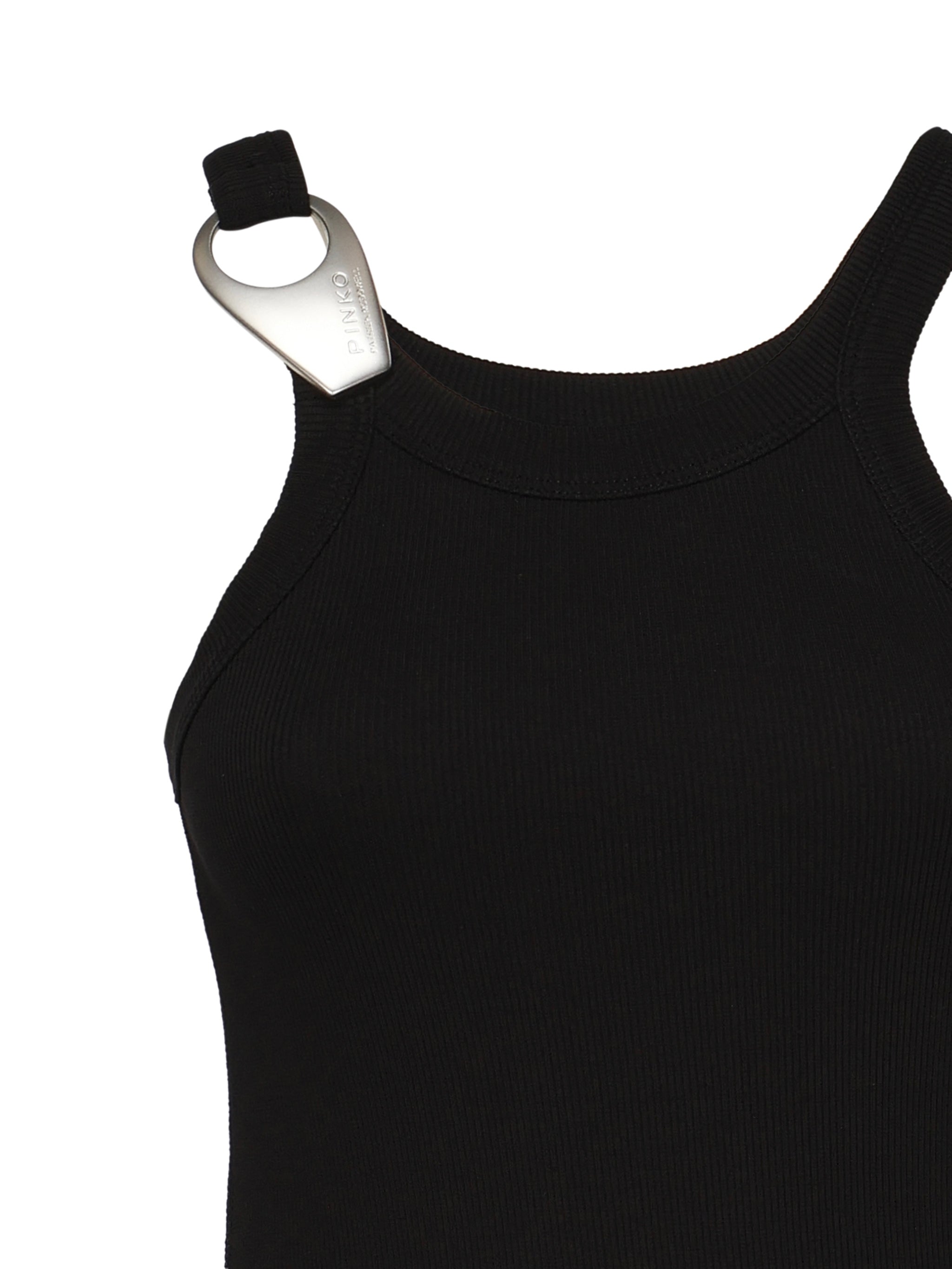 Pinko Top Black Cotton