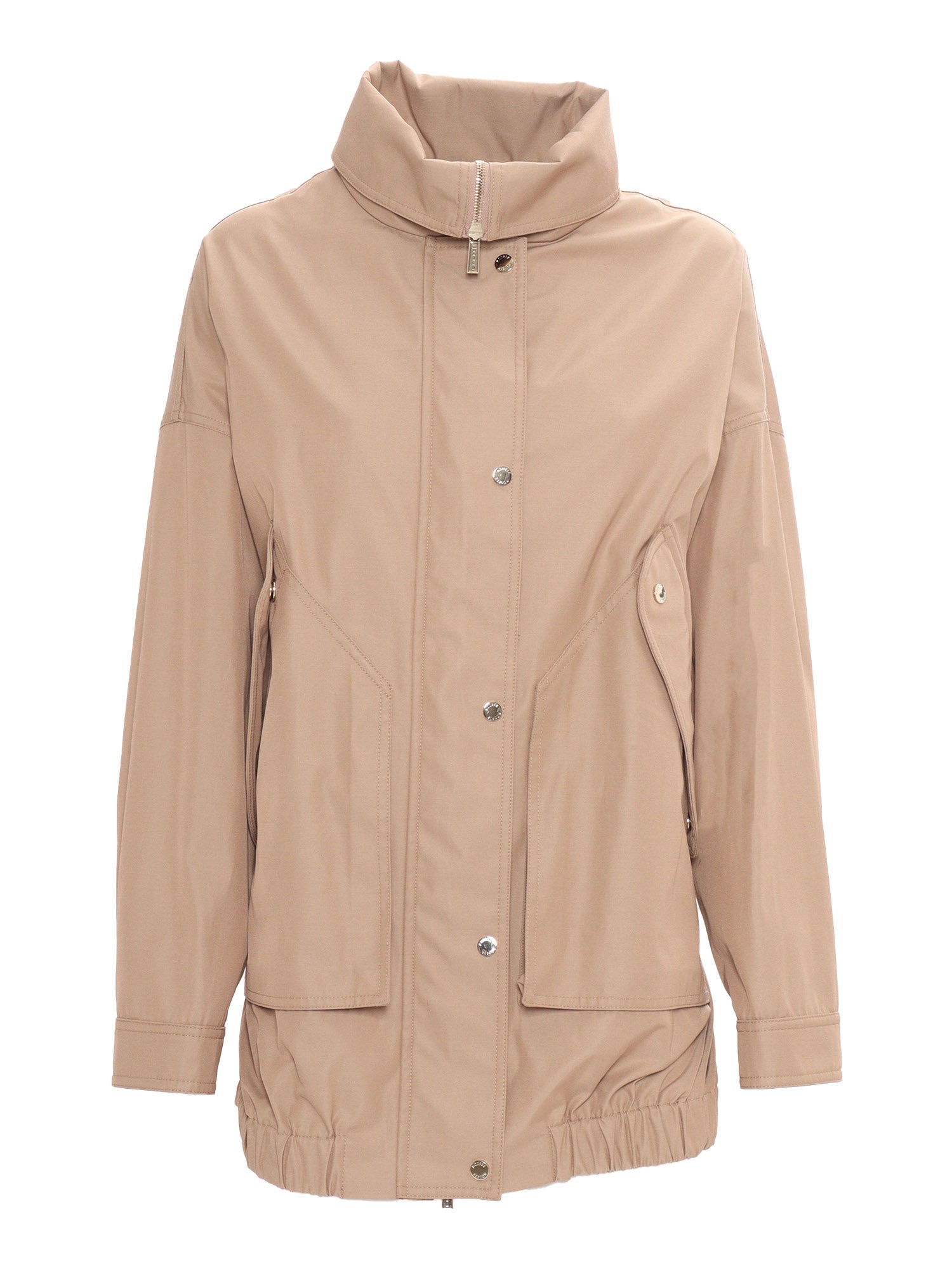 OLINDA-WCO JACKET Camel Polyester Cotton Coat
