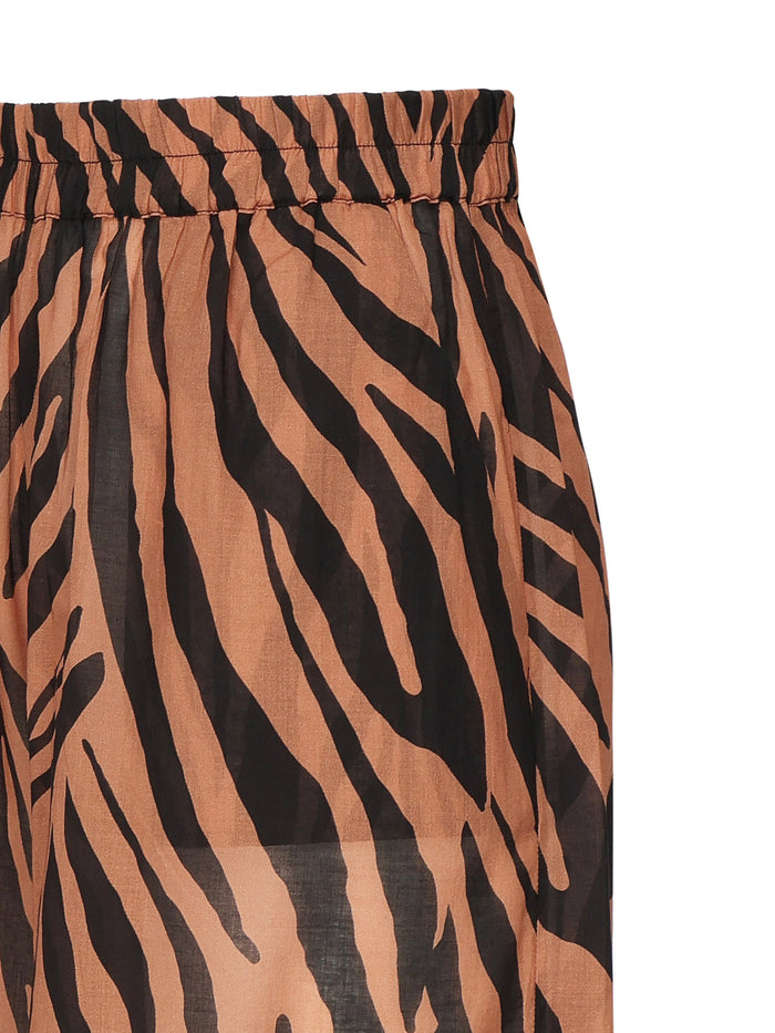 THE ANDAMANE RTW Zebra Brown Cotton