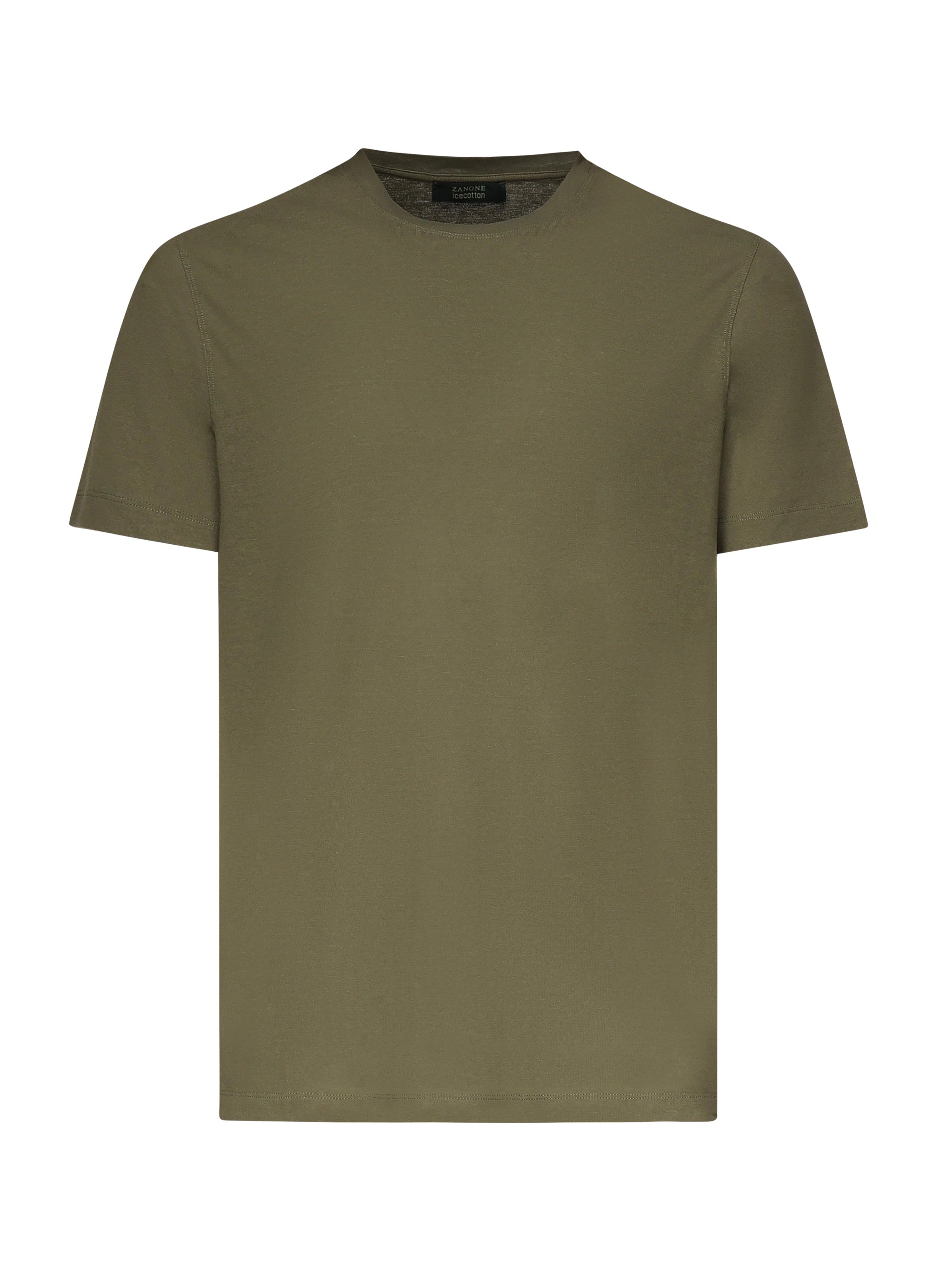 Zanone T-shirts and Polos Army Green Cotton