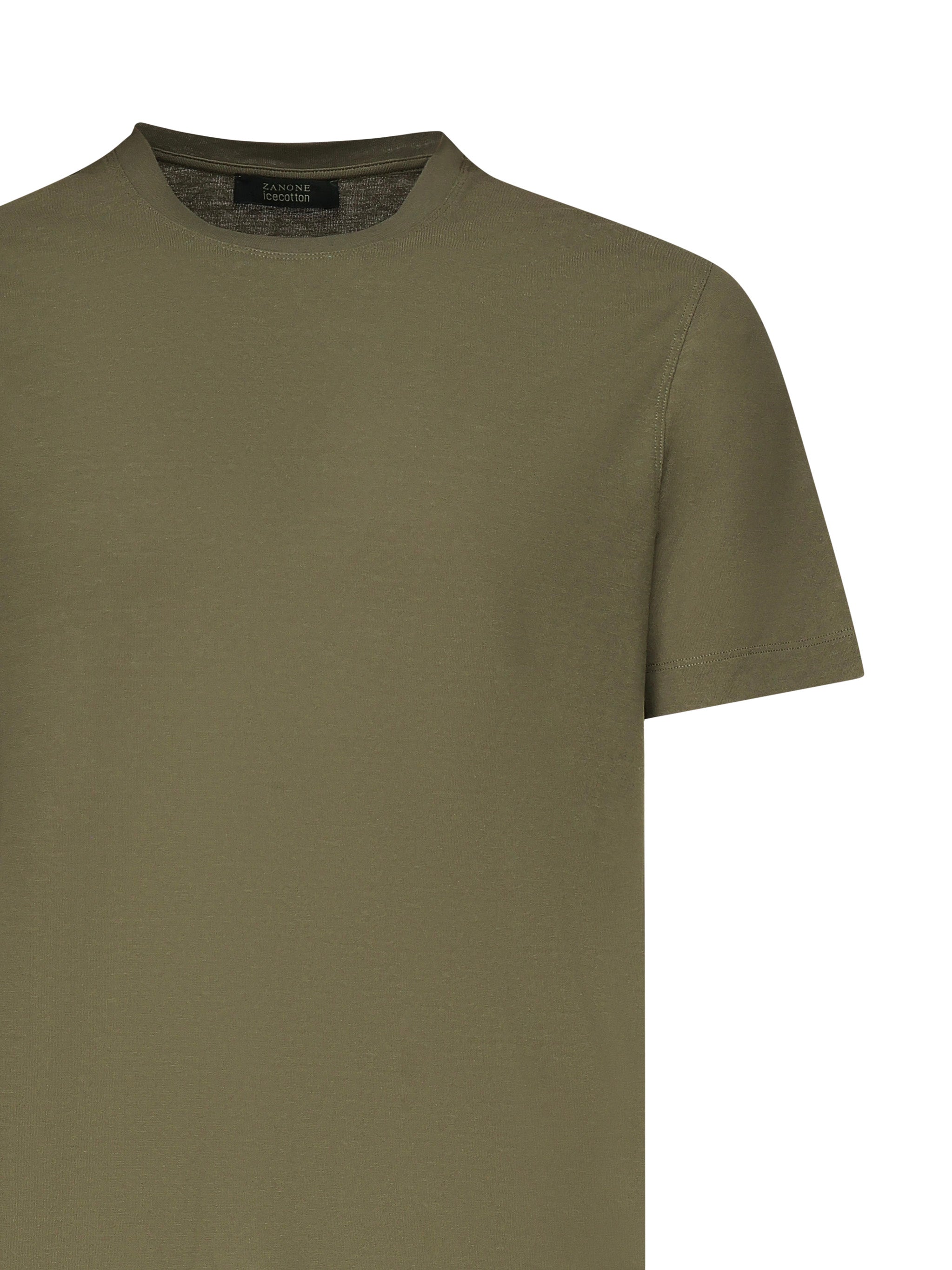 Zanone T-shirts and Polos Army Green Cotton