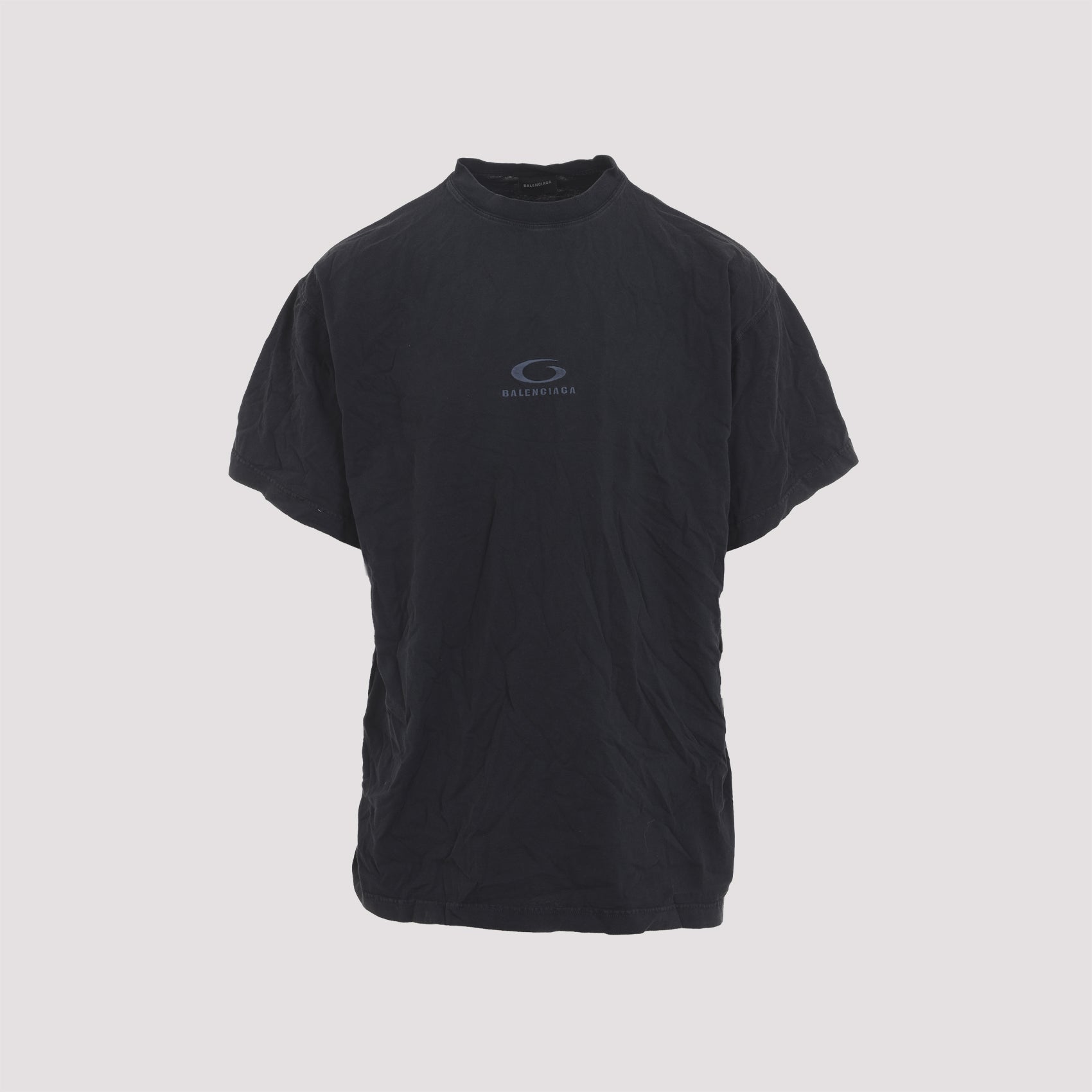 Oversized T-shirt Black Cotton Tshirt