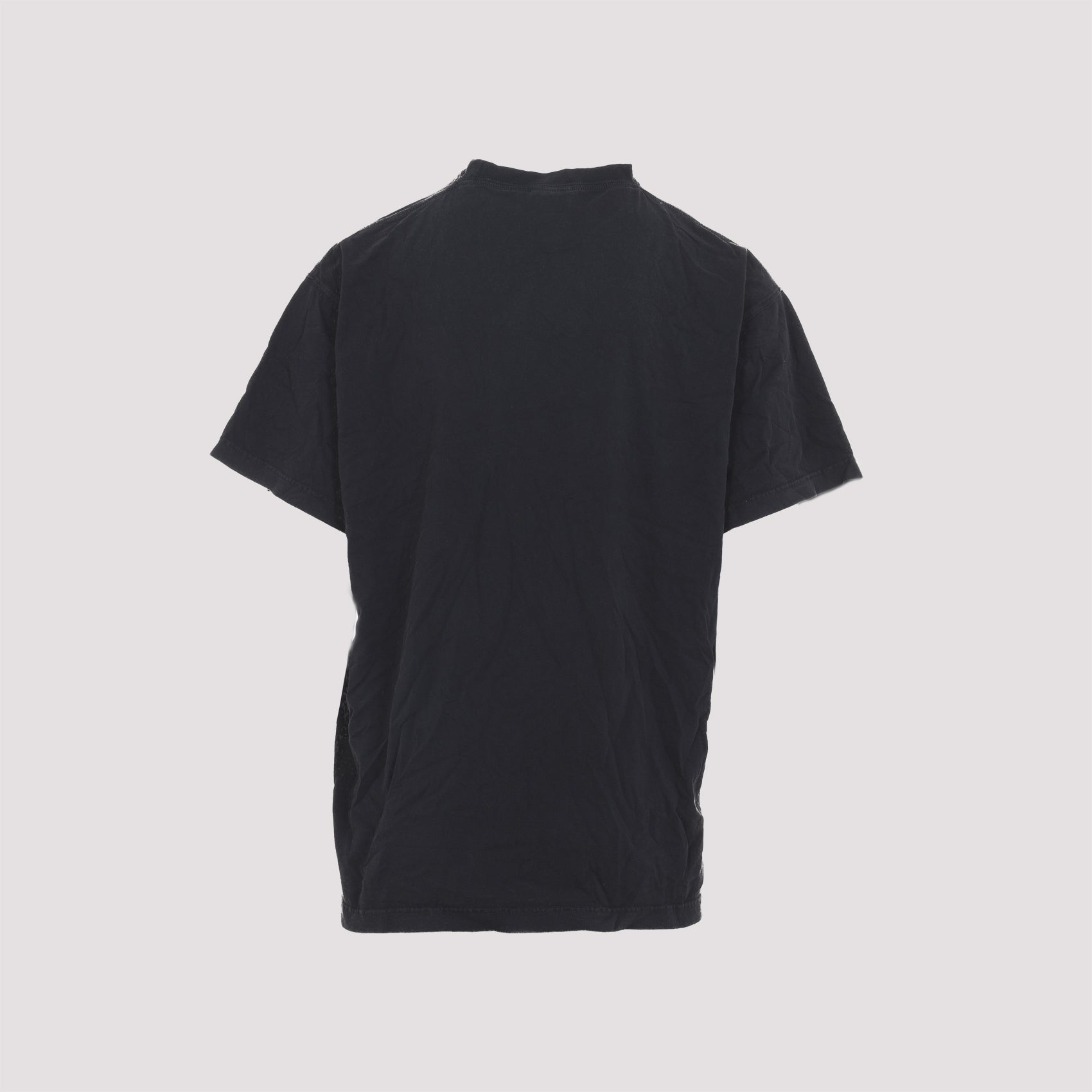 Oversized T-shirt Black Cotton Tshirt