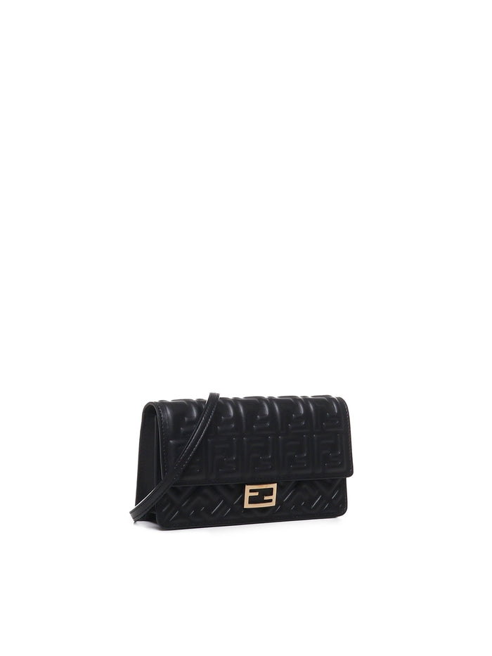 Fendi Wallets Black Lambskin