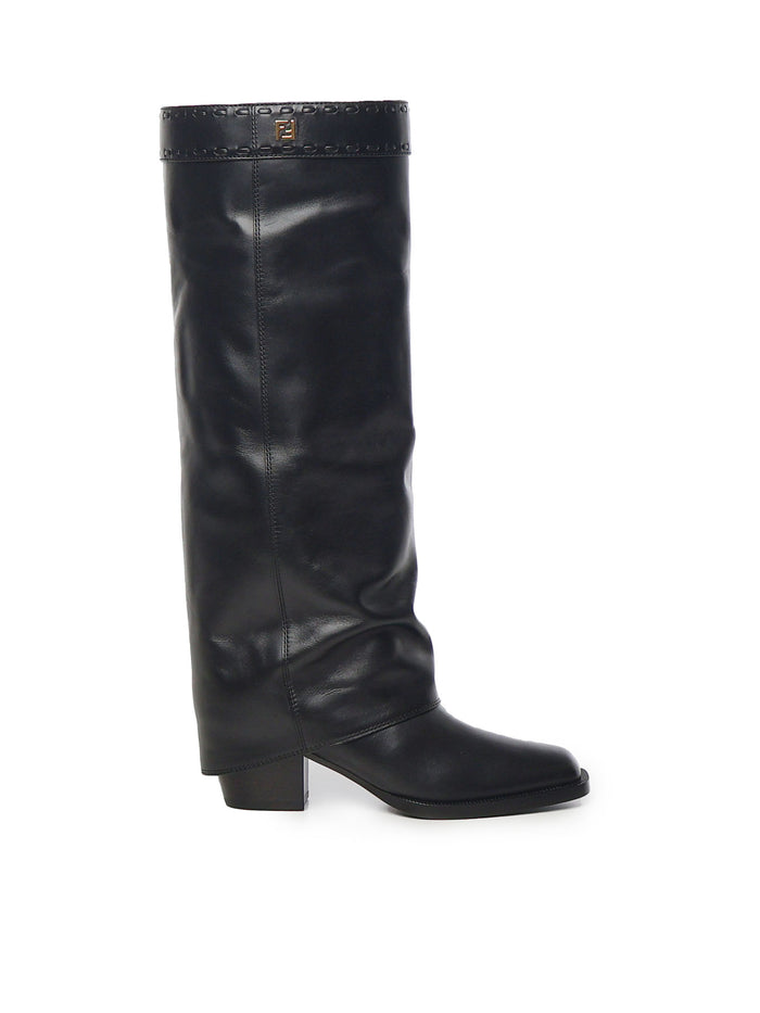 Fendi Boots Black Calfskin