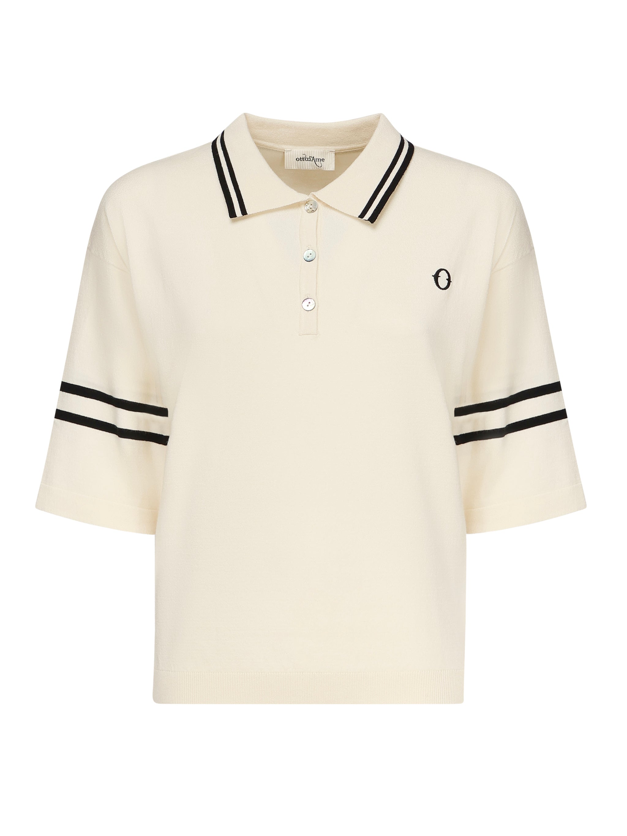 Ottodame T-Shirts And Polos White Viscose Polyester