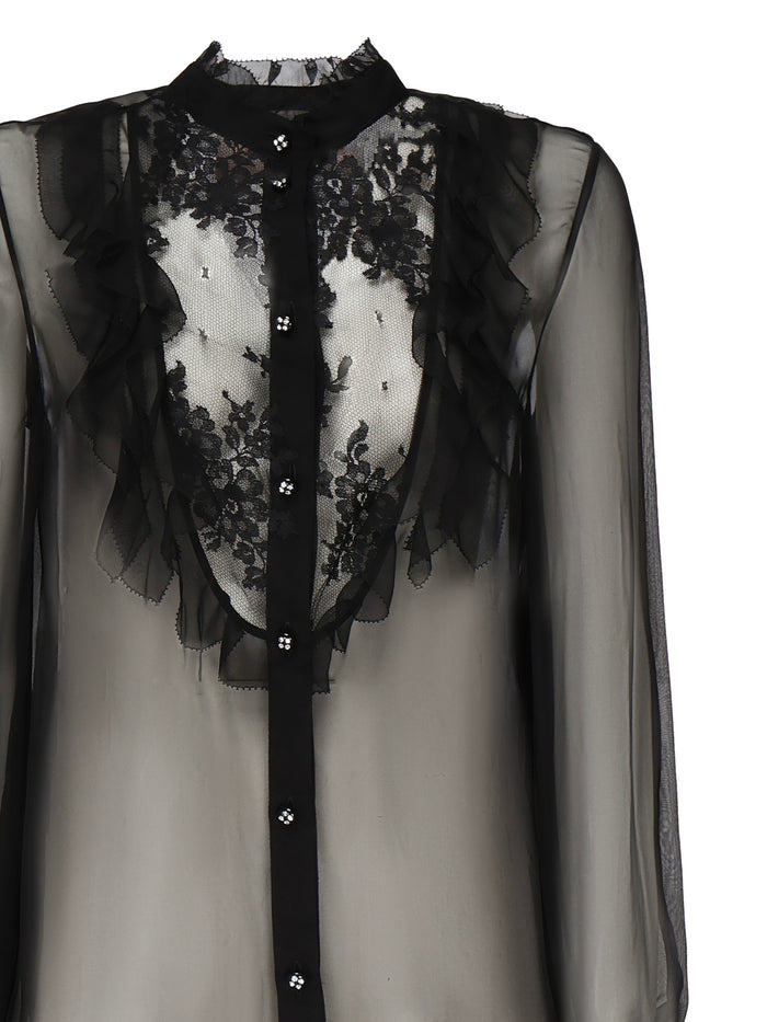 Valentino Garavani Shirts Black Silk