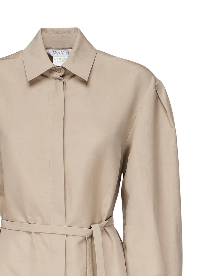 Max Mara Shirts Beige Linen